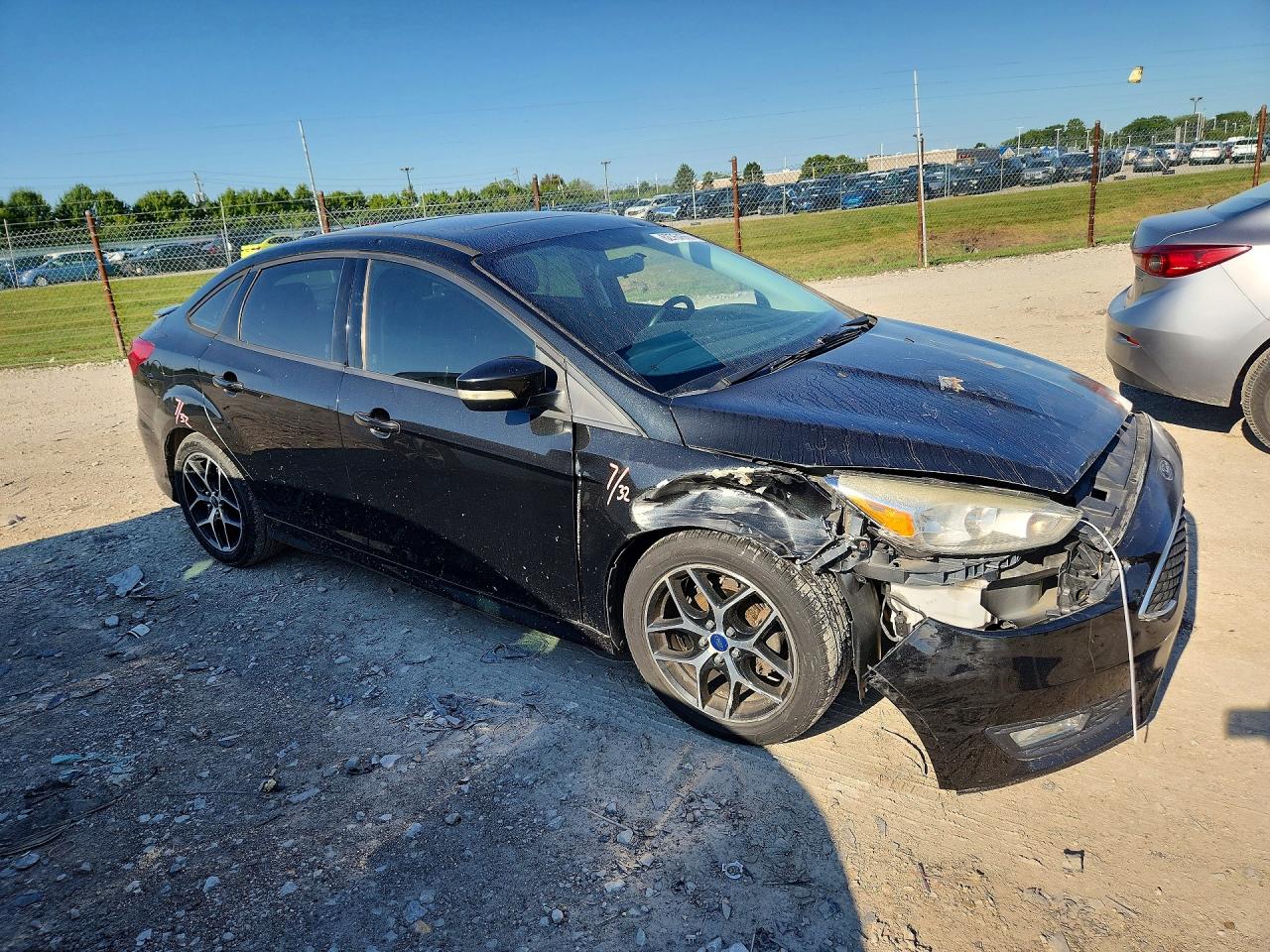 2015 Ford Focus Se Black vin: 1FADP3F24FL340627