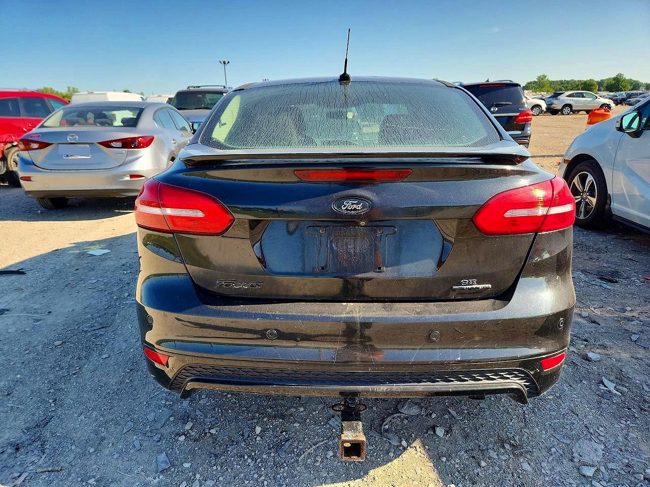 2015 Ford Focus Se Black vin: 1FADP3F24FL340627