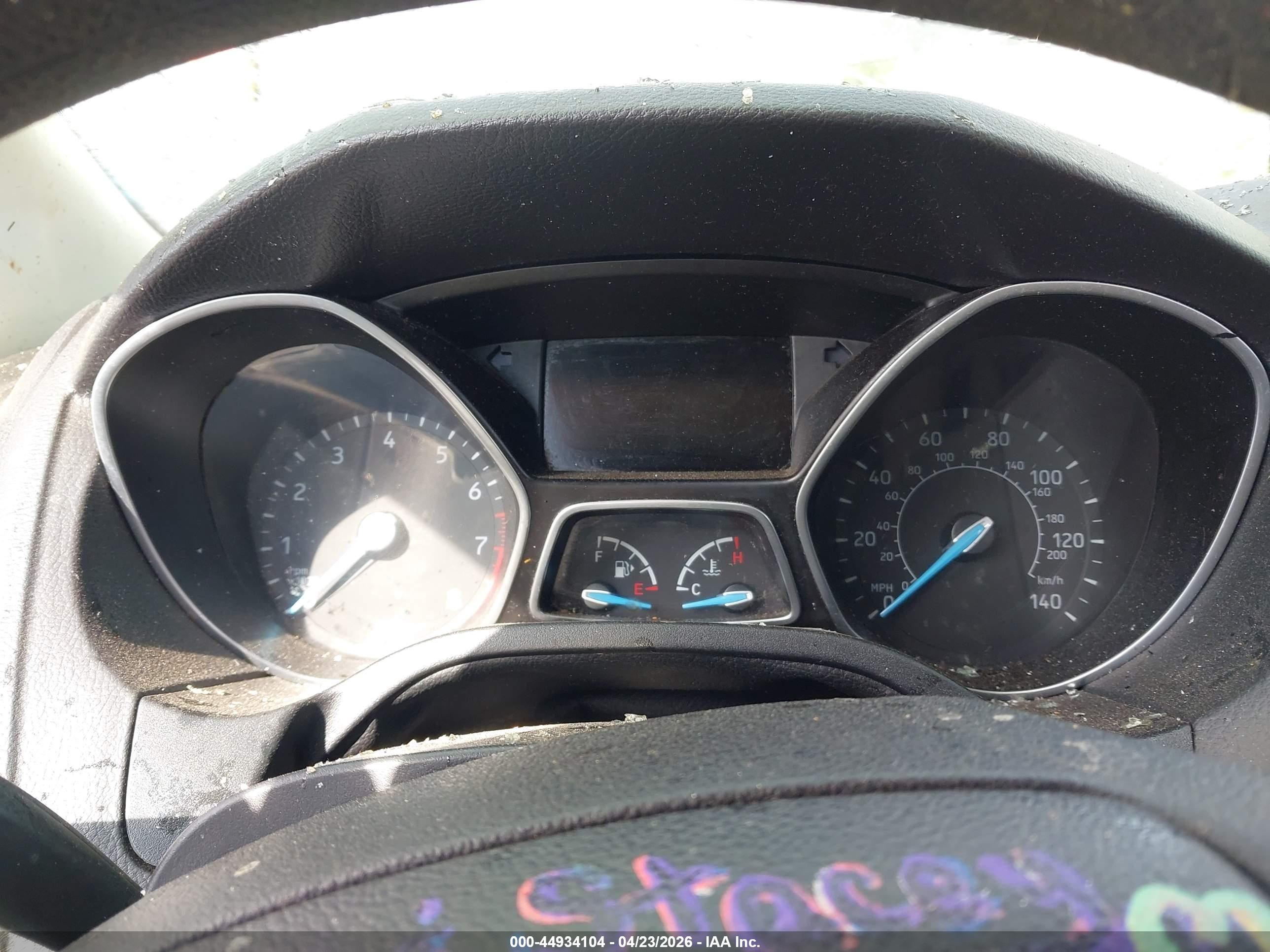 2015 Ford Focus Se Gray vin: 1FADP3F24FL373630