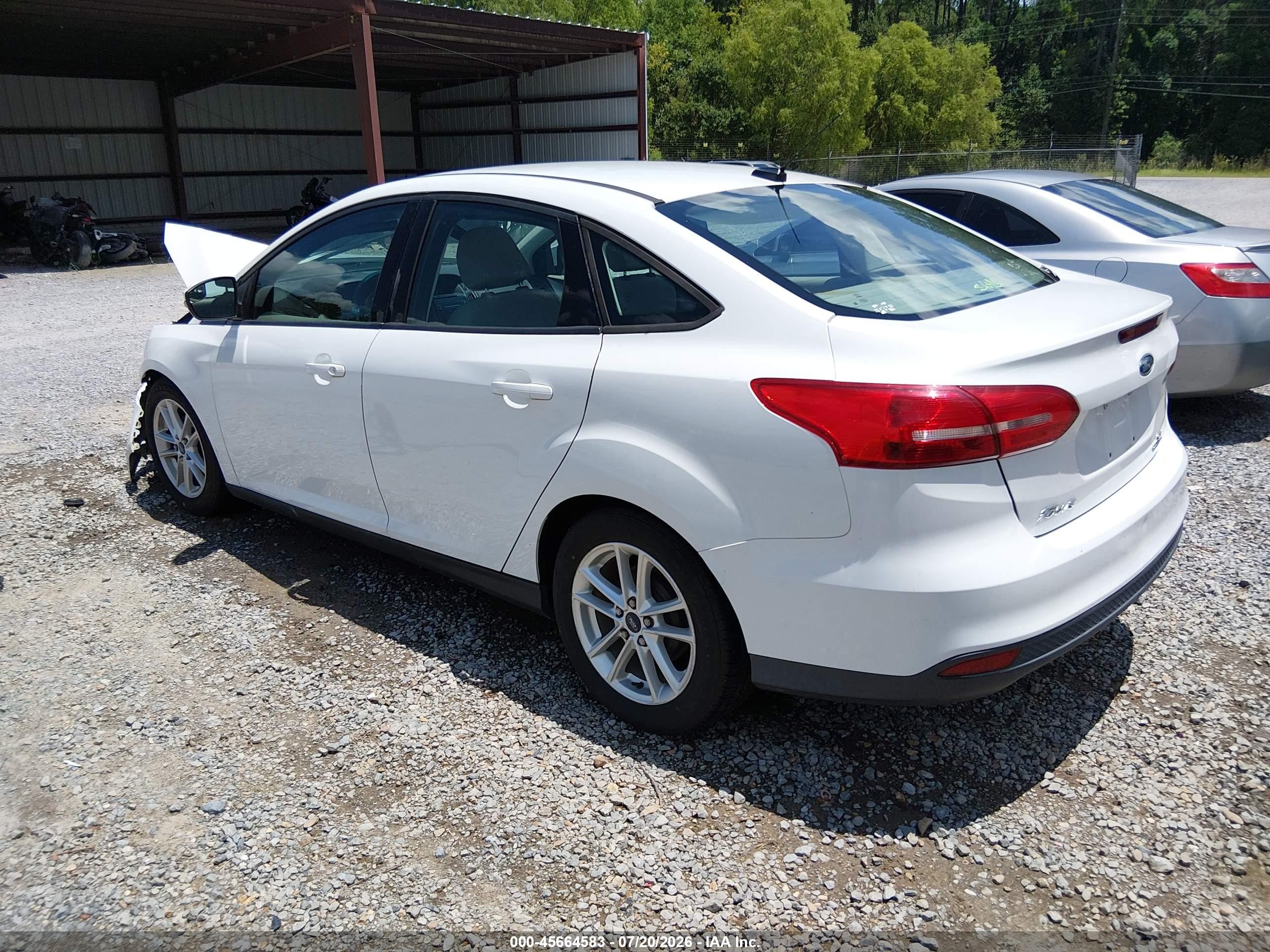 2015 Ford Focus Se White vin: 1FADP3F24FL381887