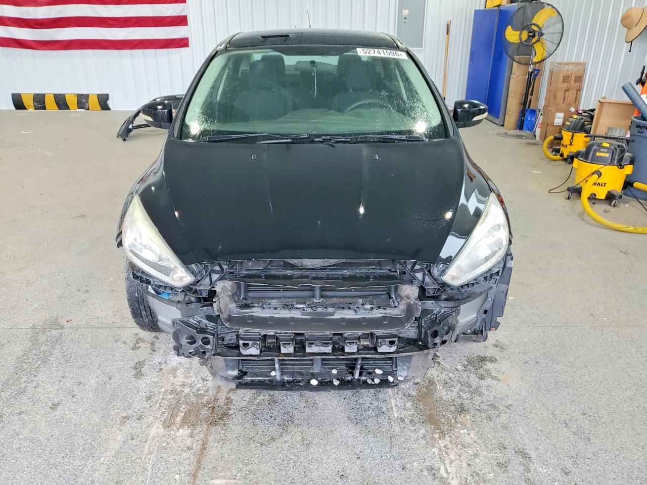 2017 Ford Focus Se Black vin: 1FADP3F24HL252521