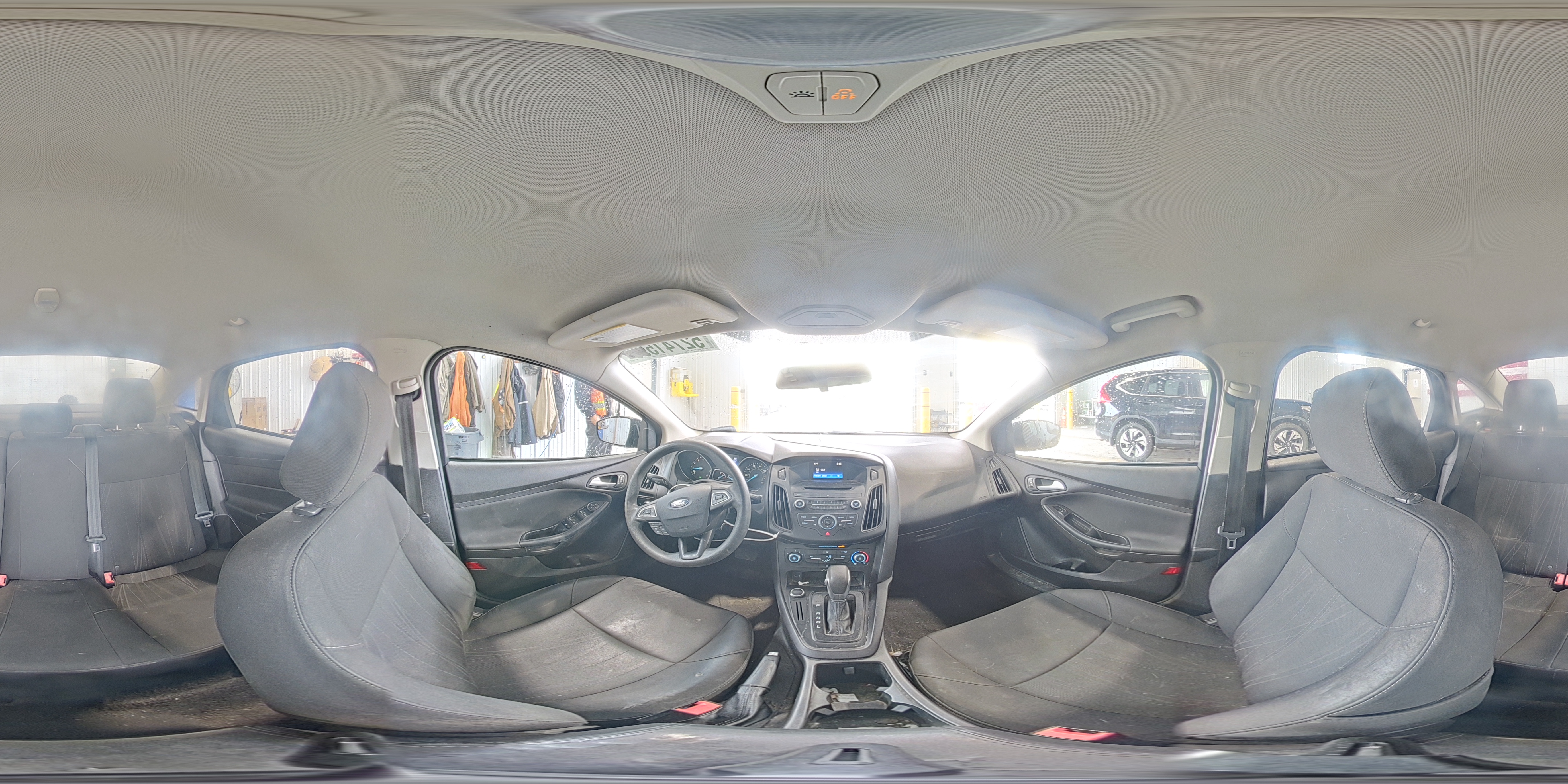 2017 Ford Focus Se Black vin: 1FADP3F24HL252521