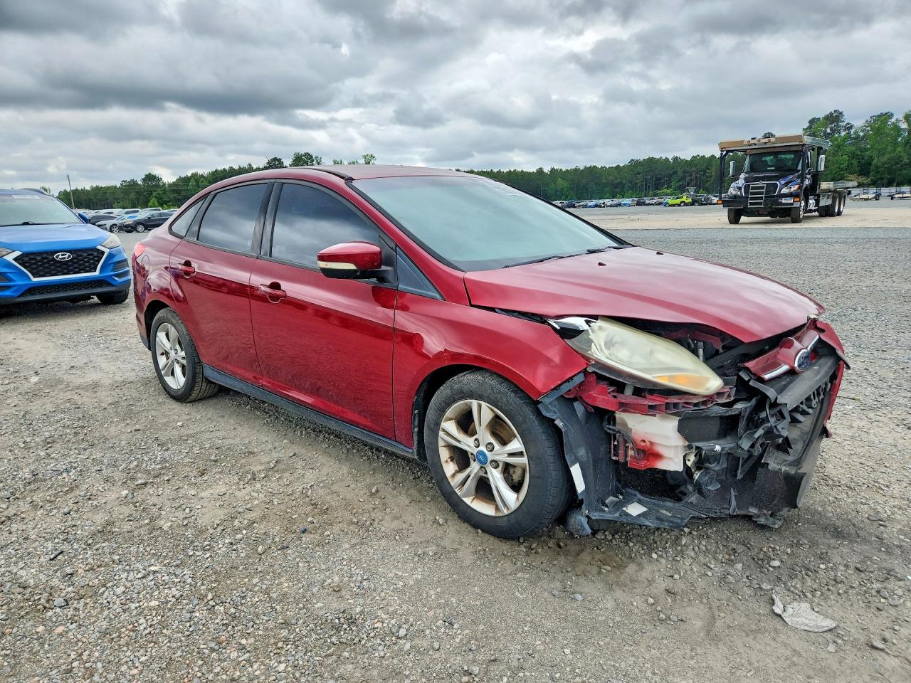 2013 Ford Focus Se Red vin: 1FADP3F25DL174468
