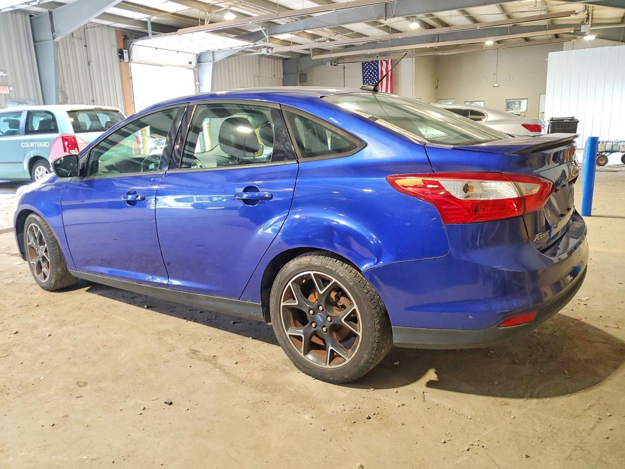 2013 Ford Focus Se Blue vin: 1FADP3F25DL188225