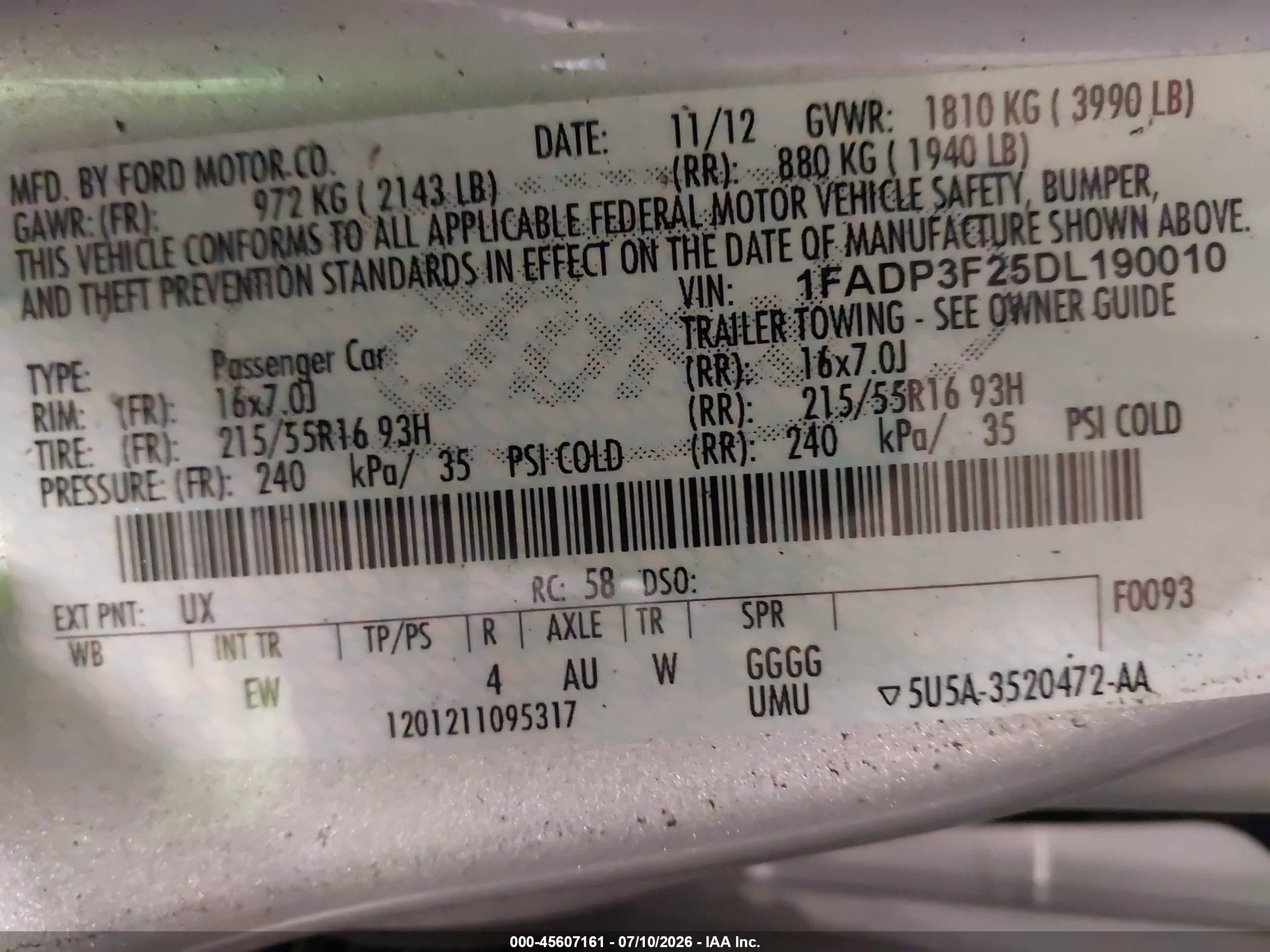 2013 Ford Focus Se Silver vin: 1FADP3F25DL190010