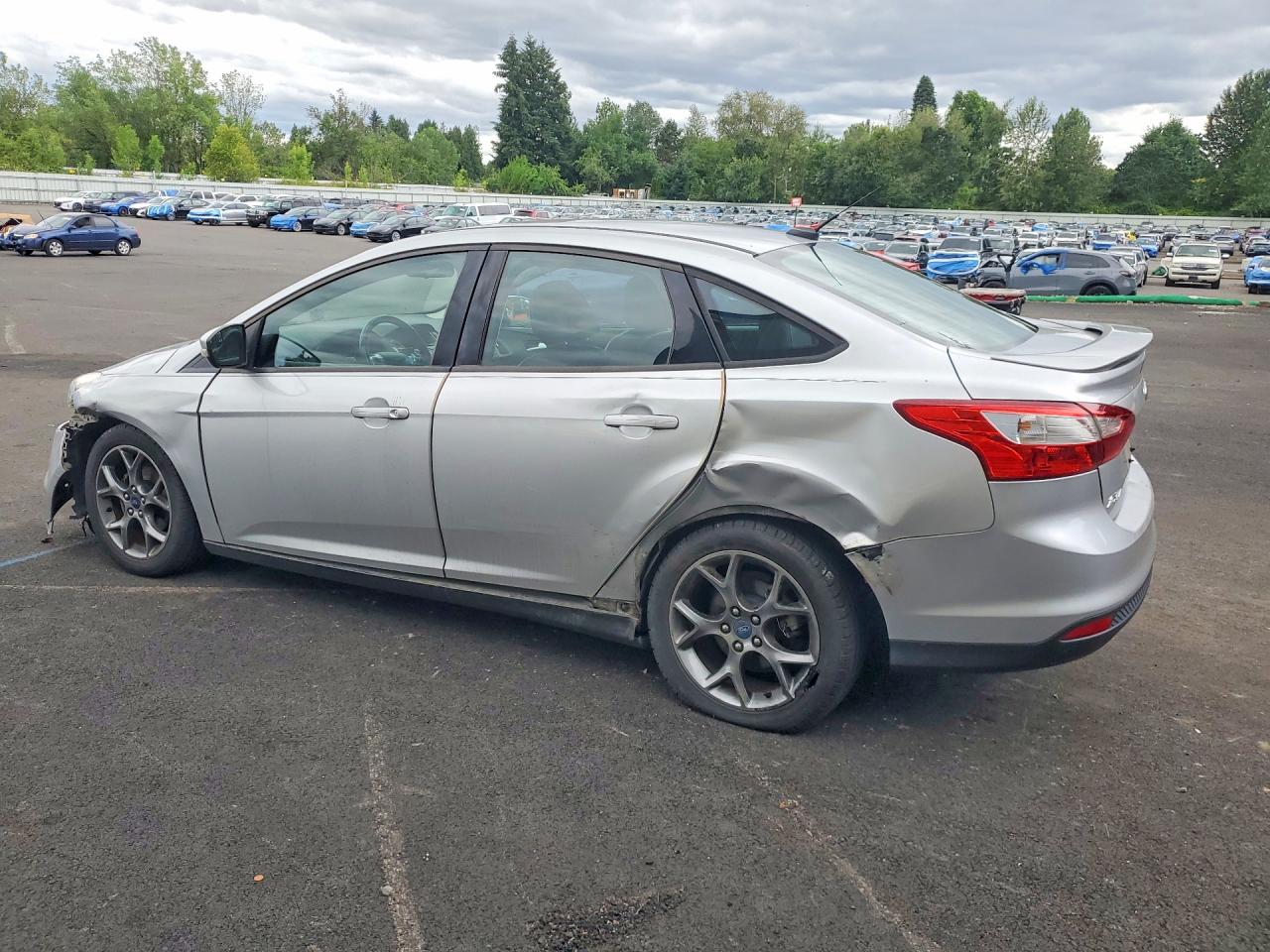 2013 Ford Focus Se Silver vin: 1FADP3F25DL196454