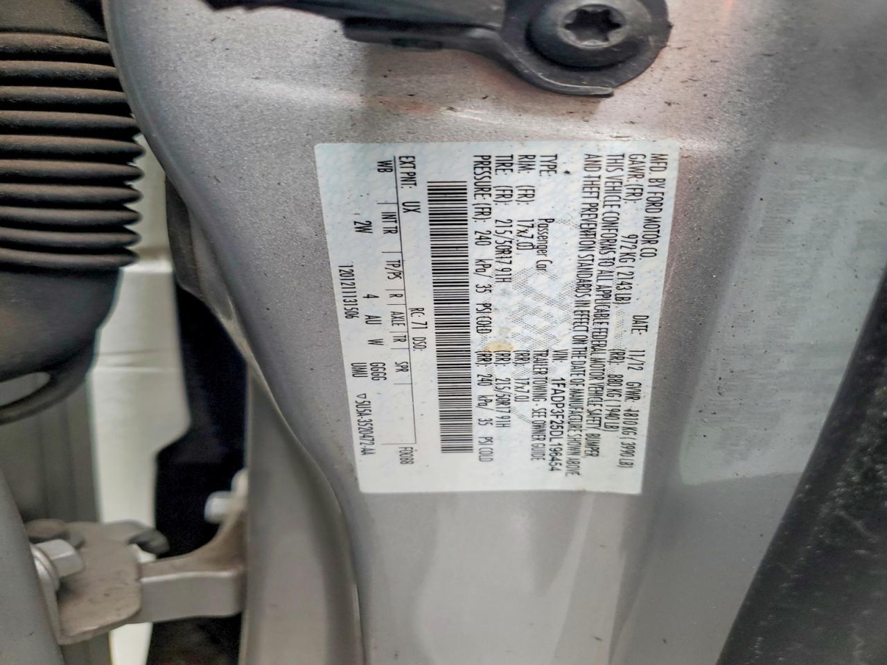 2013 Ford Focus Se Silver vin: 1FADP3F25DL196454