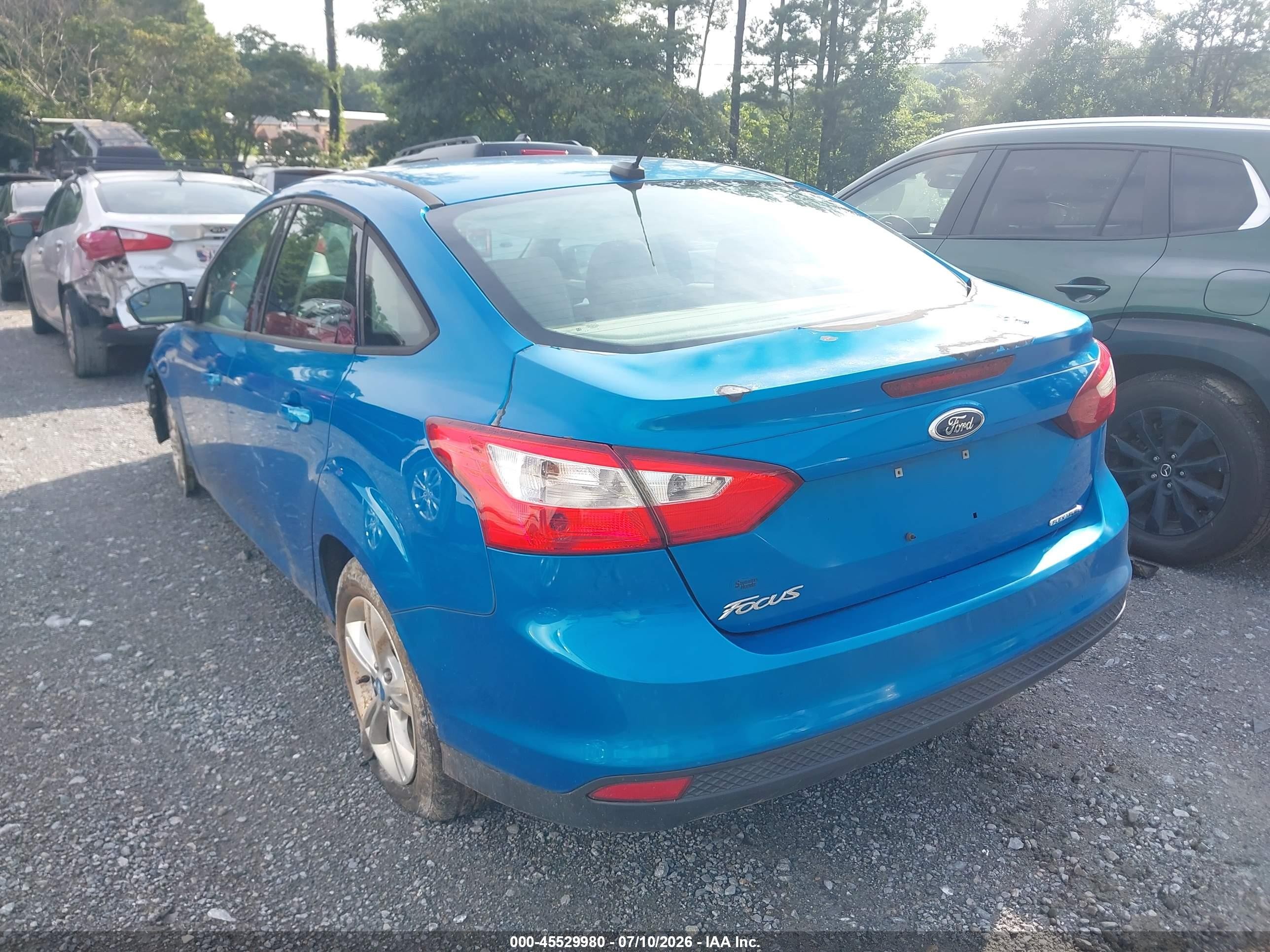 2013 Ford Focus Se Blue vin: 1FADP3F25DL216671