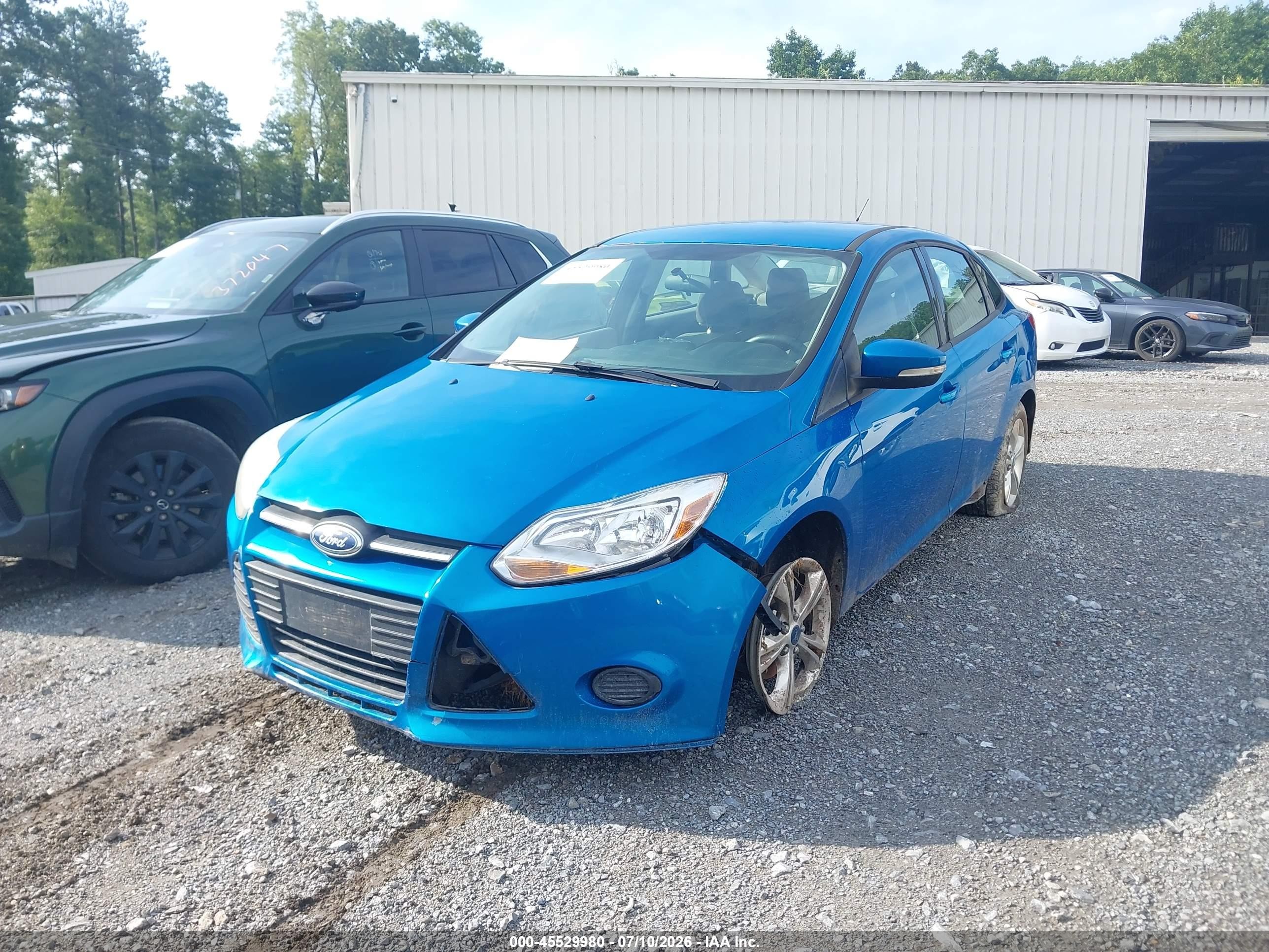 2013 Ford Focus Se Blue vin: 1FADP3F25DL216671
