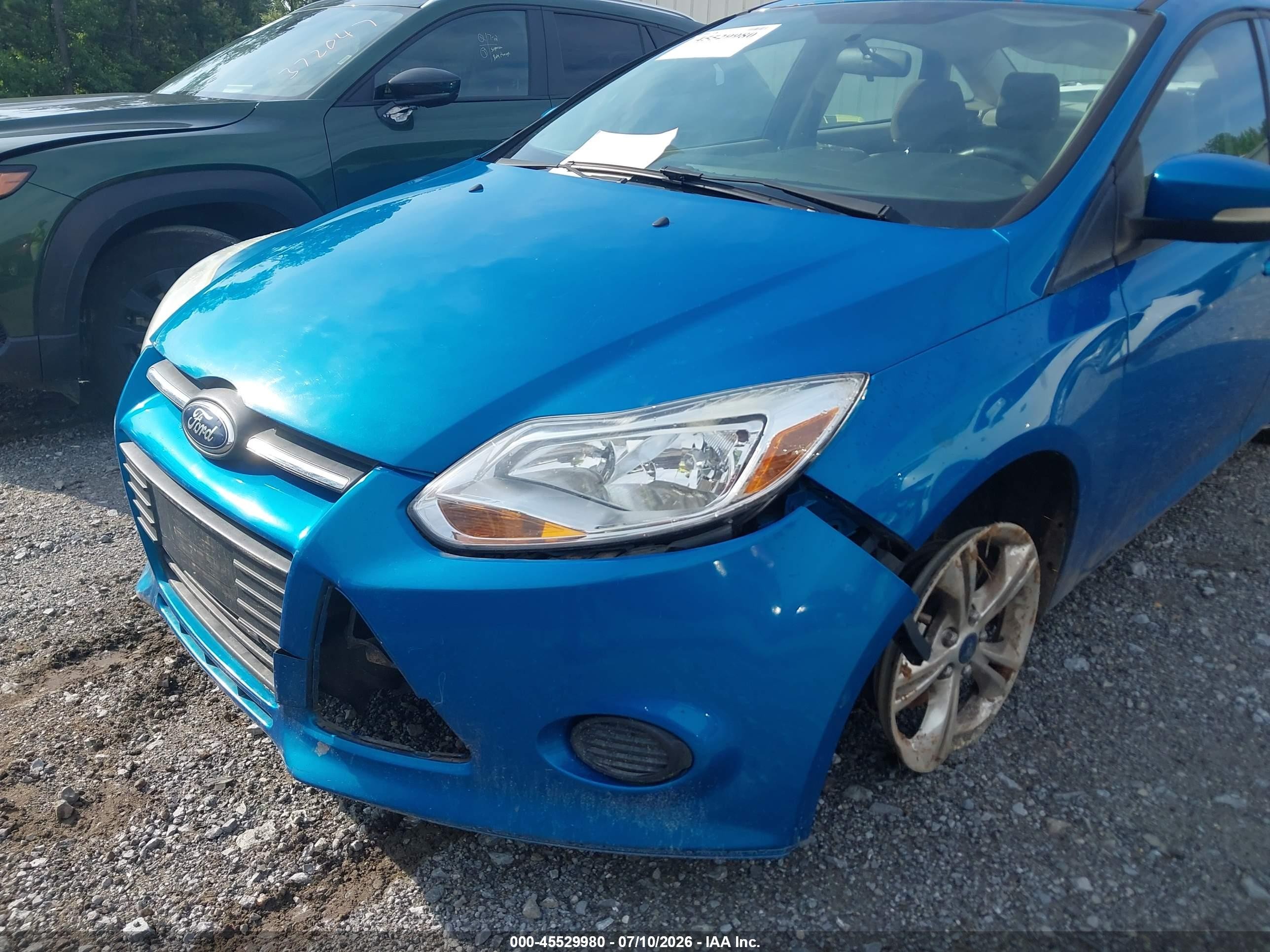 2013 Ford Focus Se Blue vin: 1FADP3F25DL216671