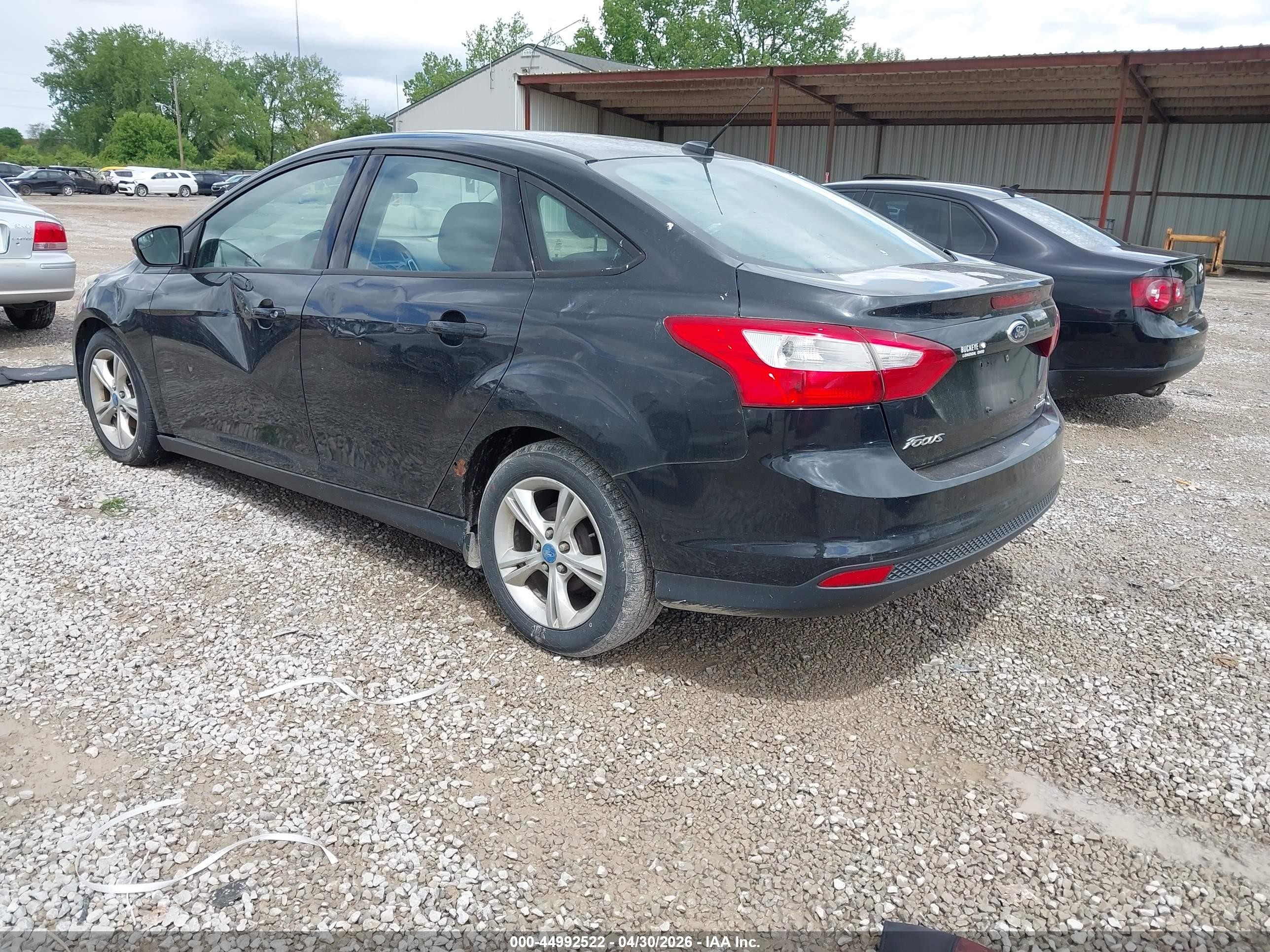 2013 Ford Focus Se Black vin: 1FADP3F25DL219392