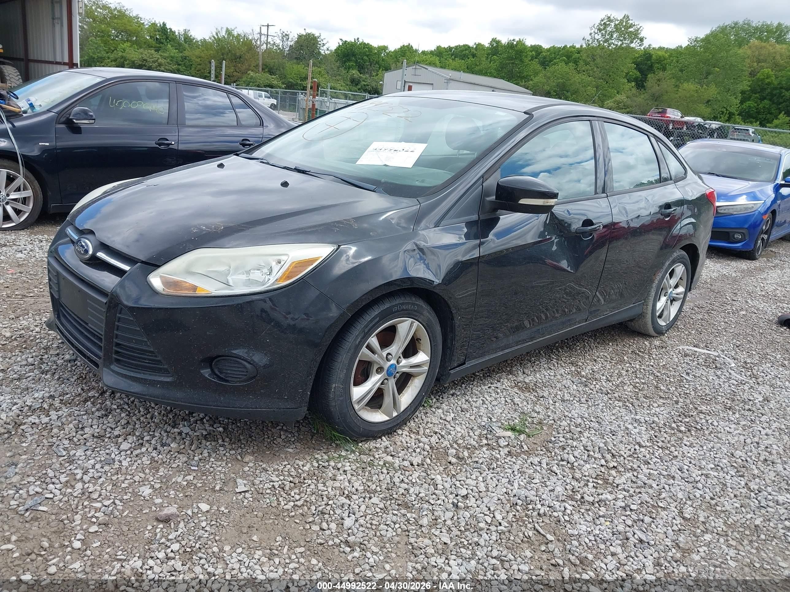 2013 Ford Focus Se Black vin: 1FADP3F25DL219392