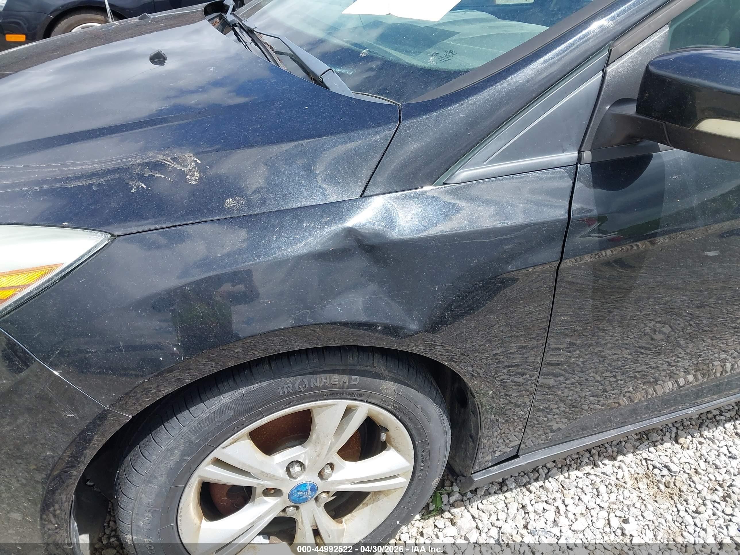 2013 Ford Focus Se Black vin: 1FADP3F25DL219392