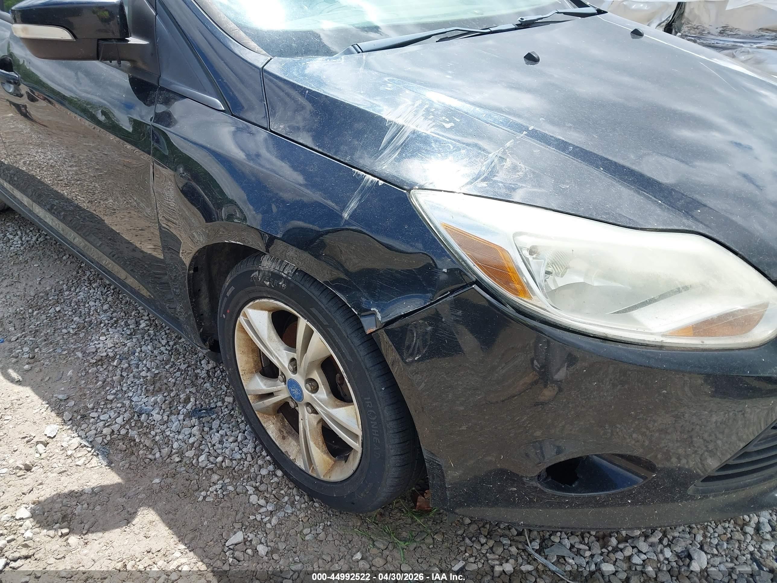 2013 Ford Focus Se Black vin: 1FADP3F25DL219392
