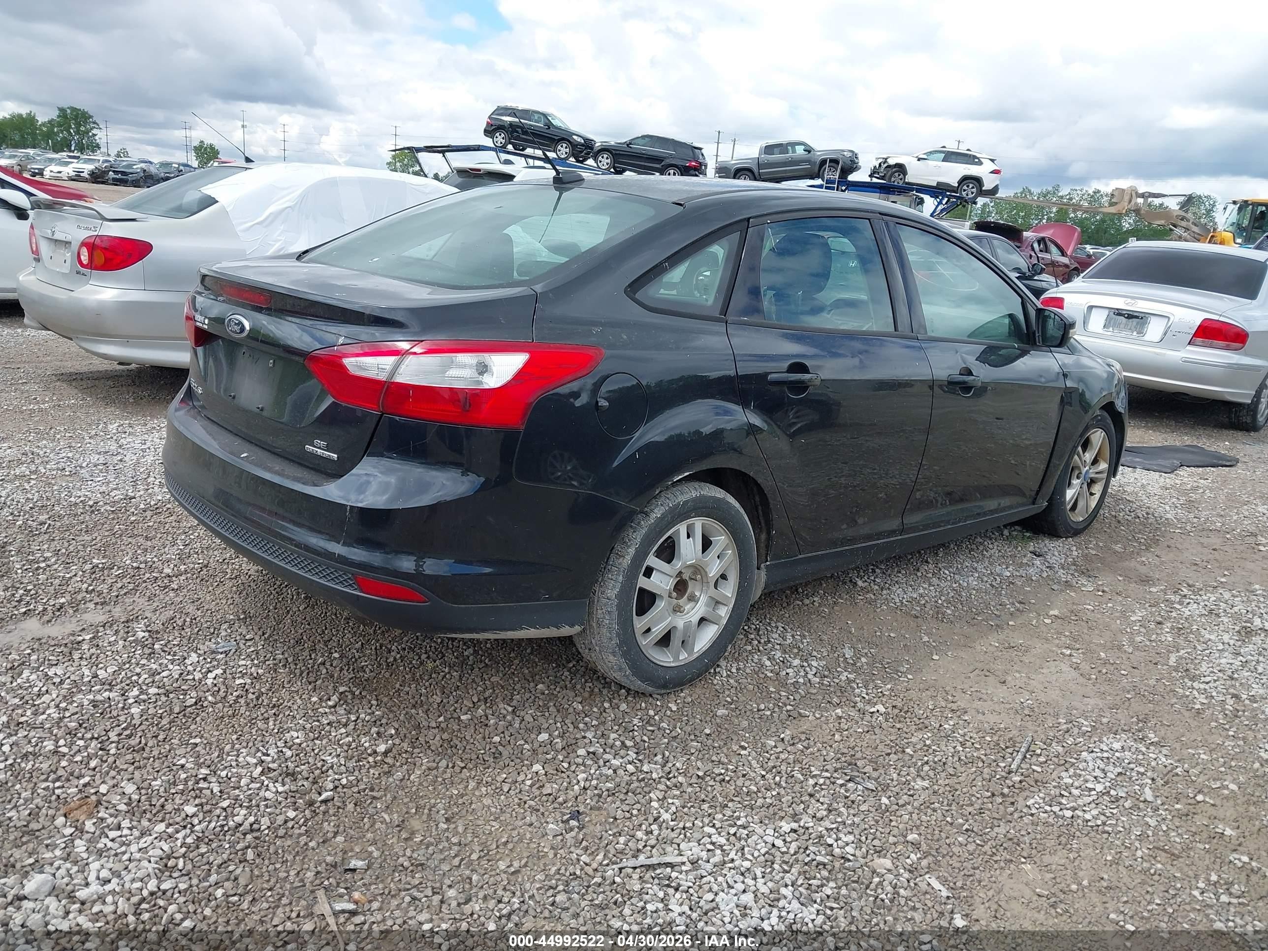 2013 Ford Focus Se Black vin: 1FADP3F25DL219392