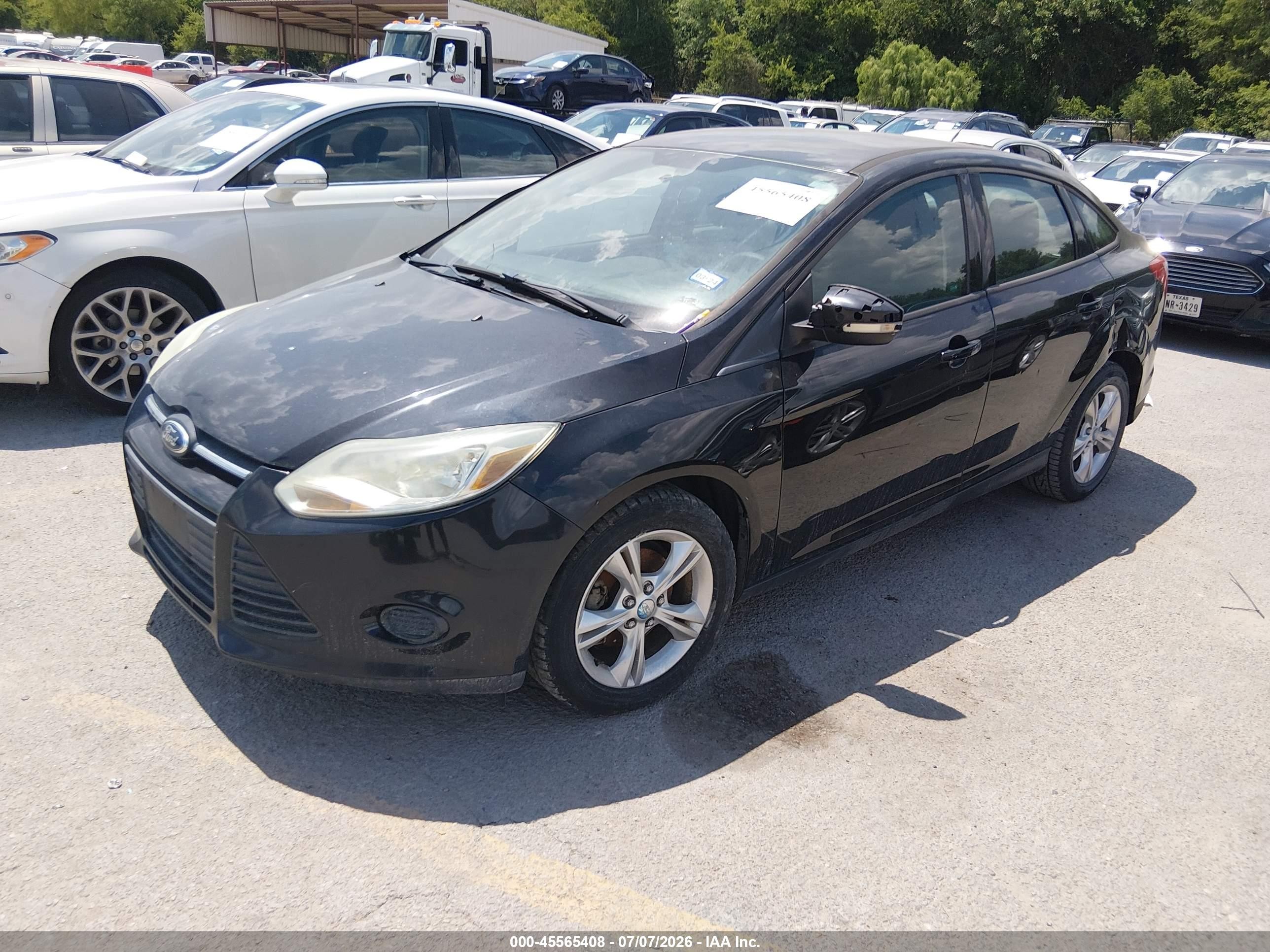 2013 Ford Focus Se Black vin: 1FADP3F25DL220378