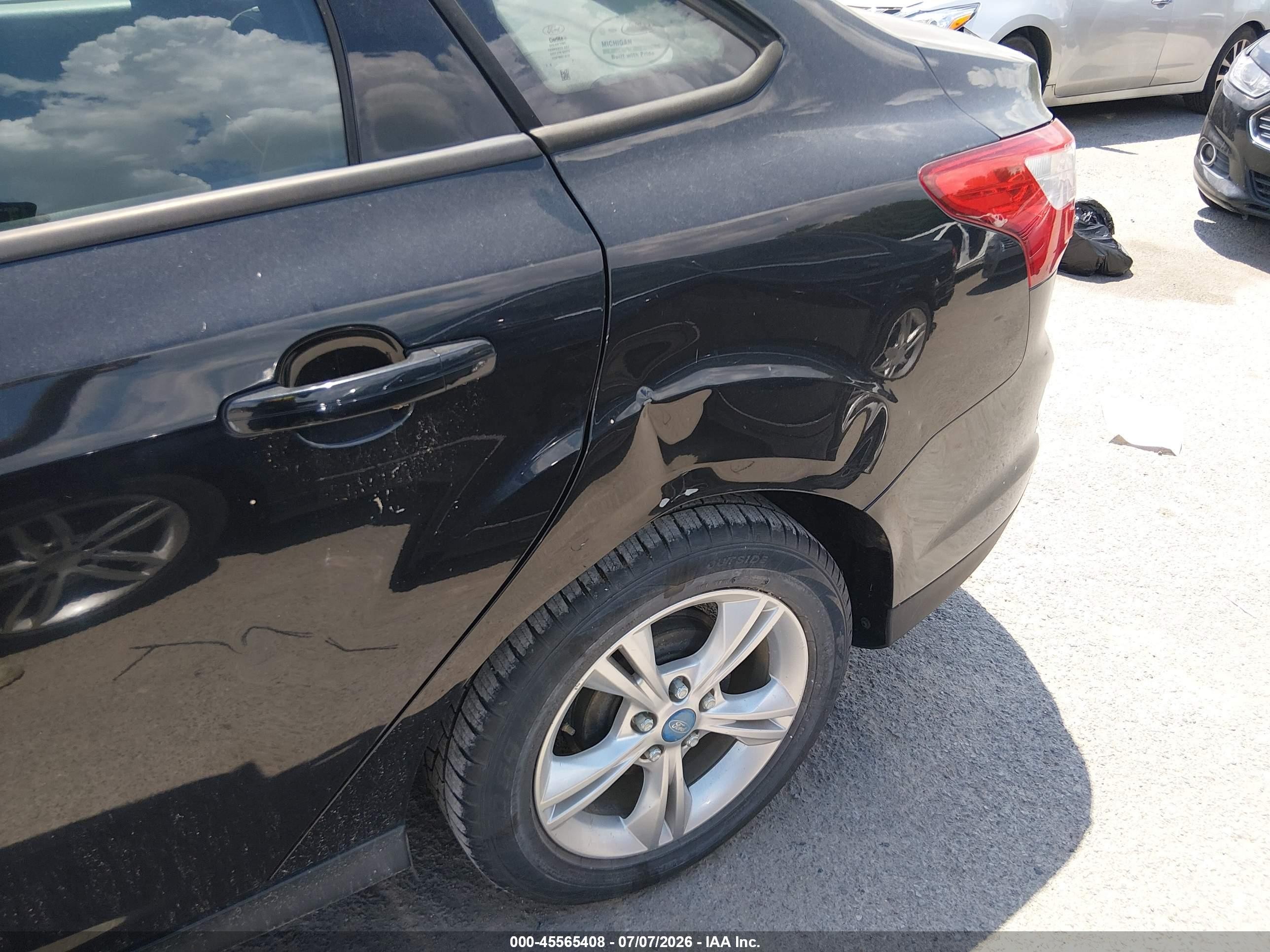 2013 Ford Focus Se Black vin: 1FADP3F25DL220378