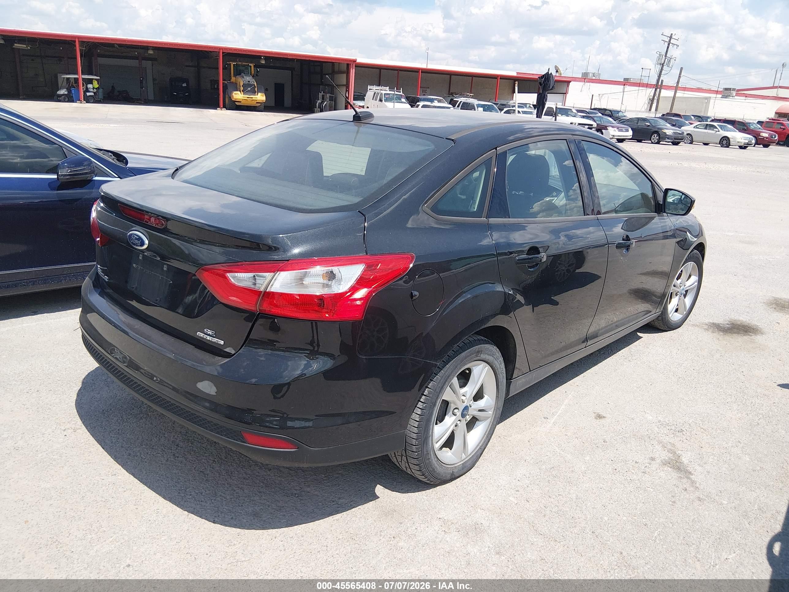2013 Ford Focus Se Black vin: 1FADP3F25DL220378