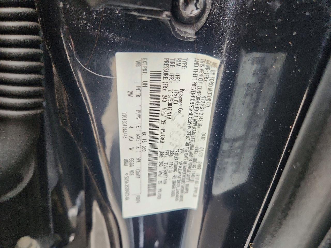 2013 Ford Focus Se Black vin: 1FADP3F25DL240405