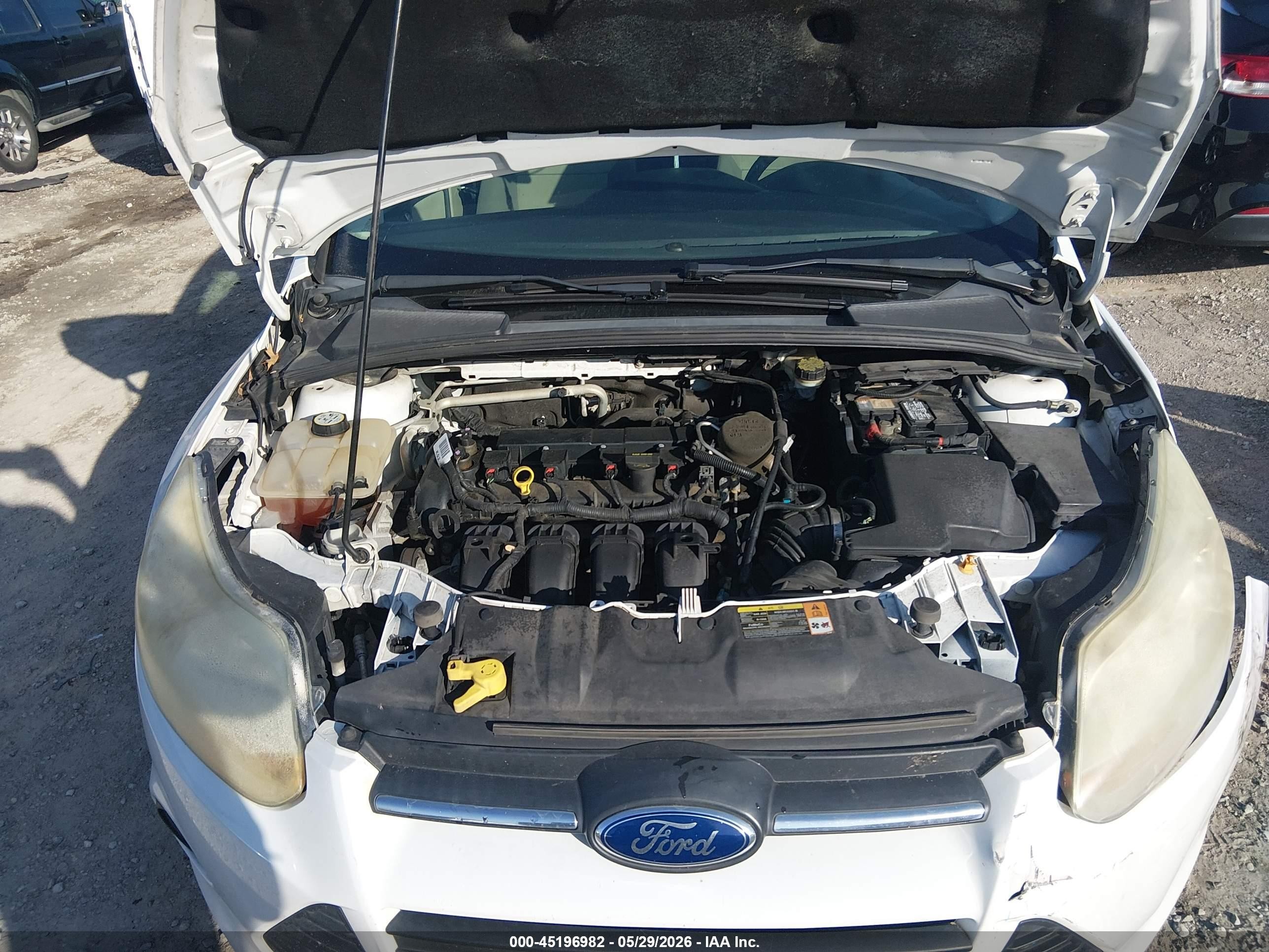 2013 Ford Focus Se White vin: 1FADP3F25DL253431