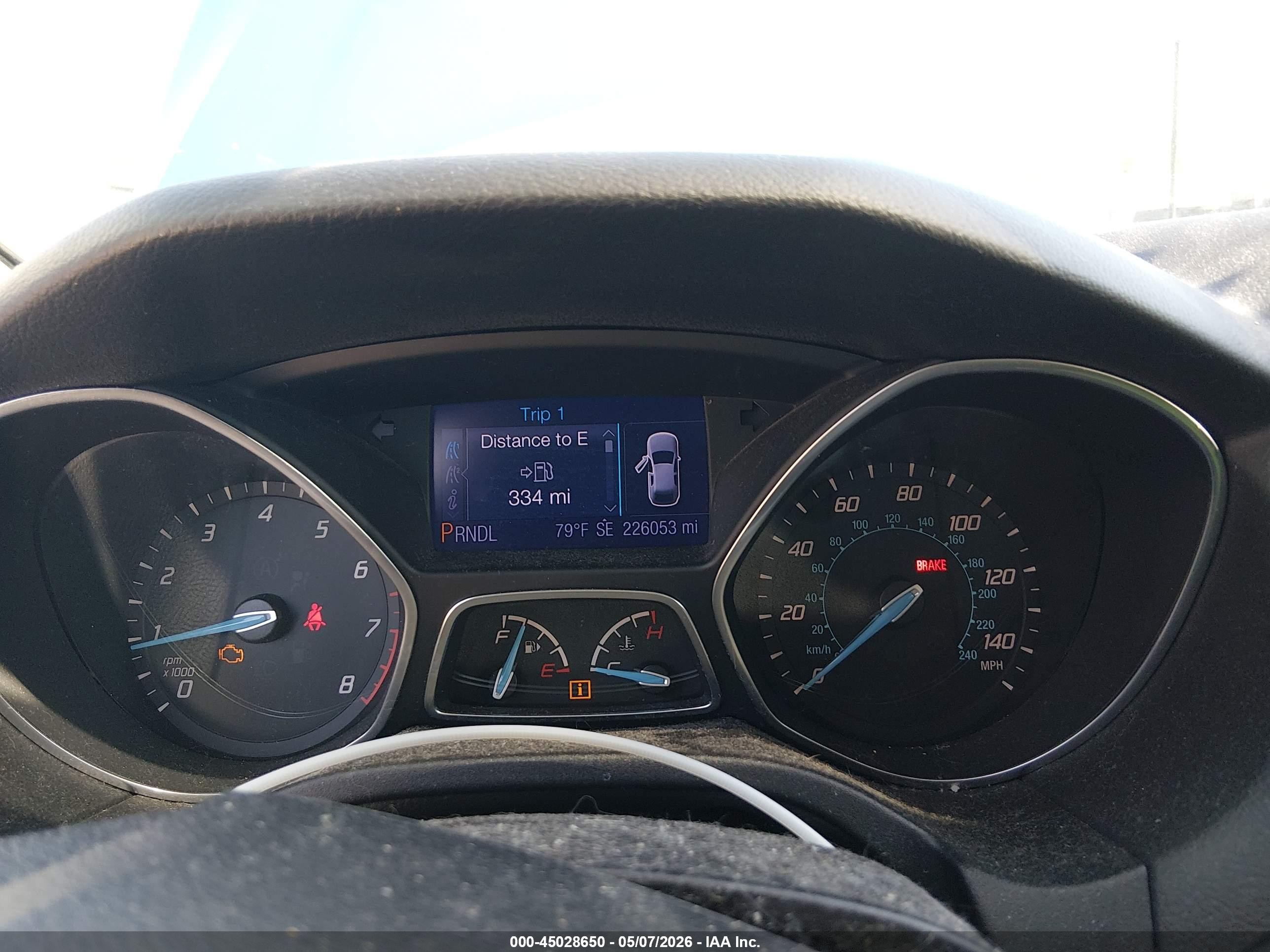 2013 Ford Focus Se Blue vin: 1FADP3F25DL258094