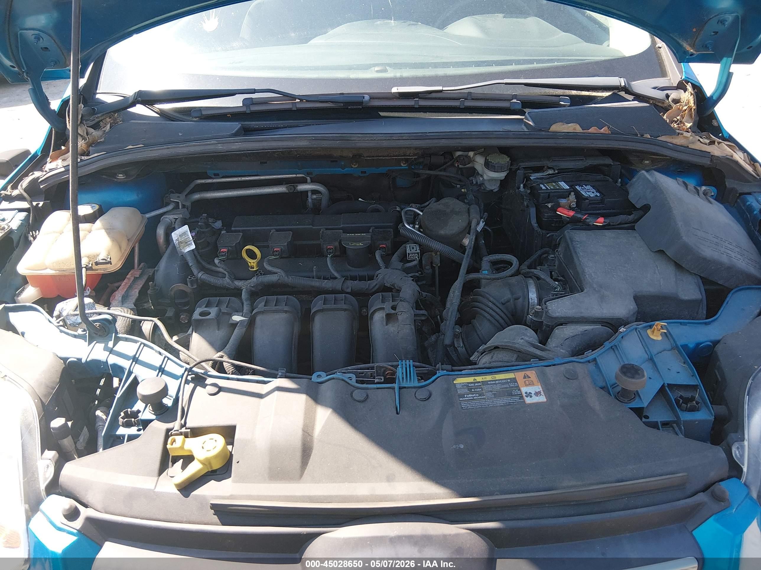 2013 Ford Focus Se Blue vin: 1FADP3F25DL258094
