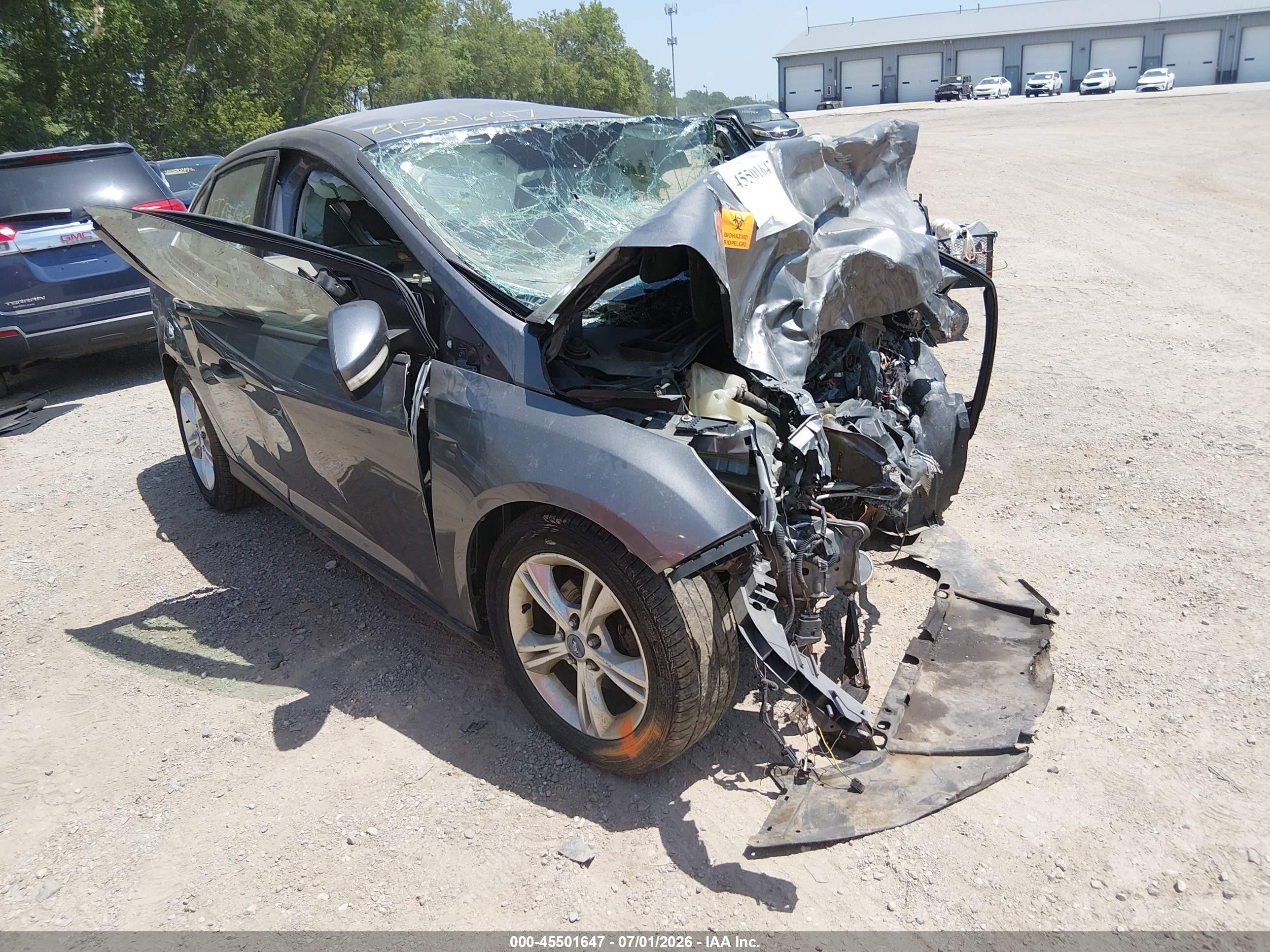 2013 Ford Focus Se Gray vin: 1FADP3F25DL259181