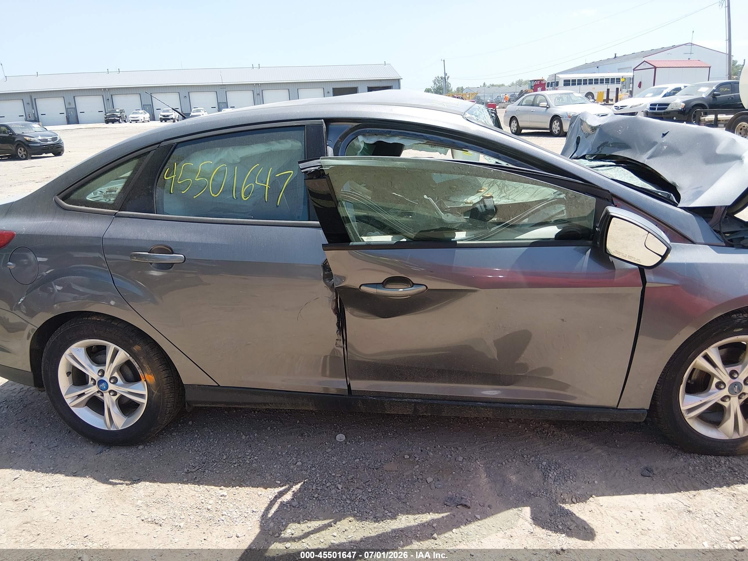 2013 Ford Focus Se Gray vin: 1FADP3F25DL259181