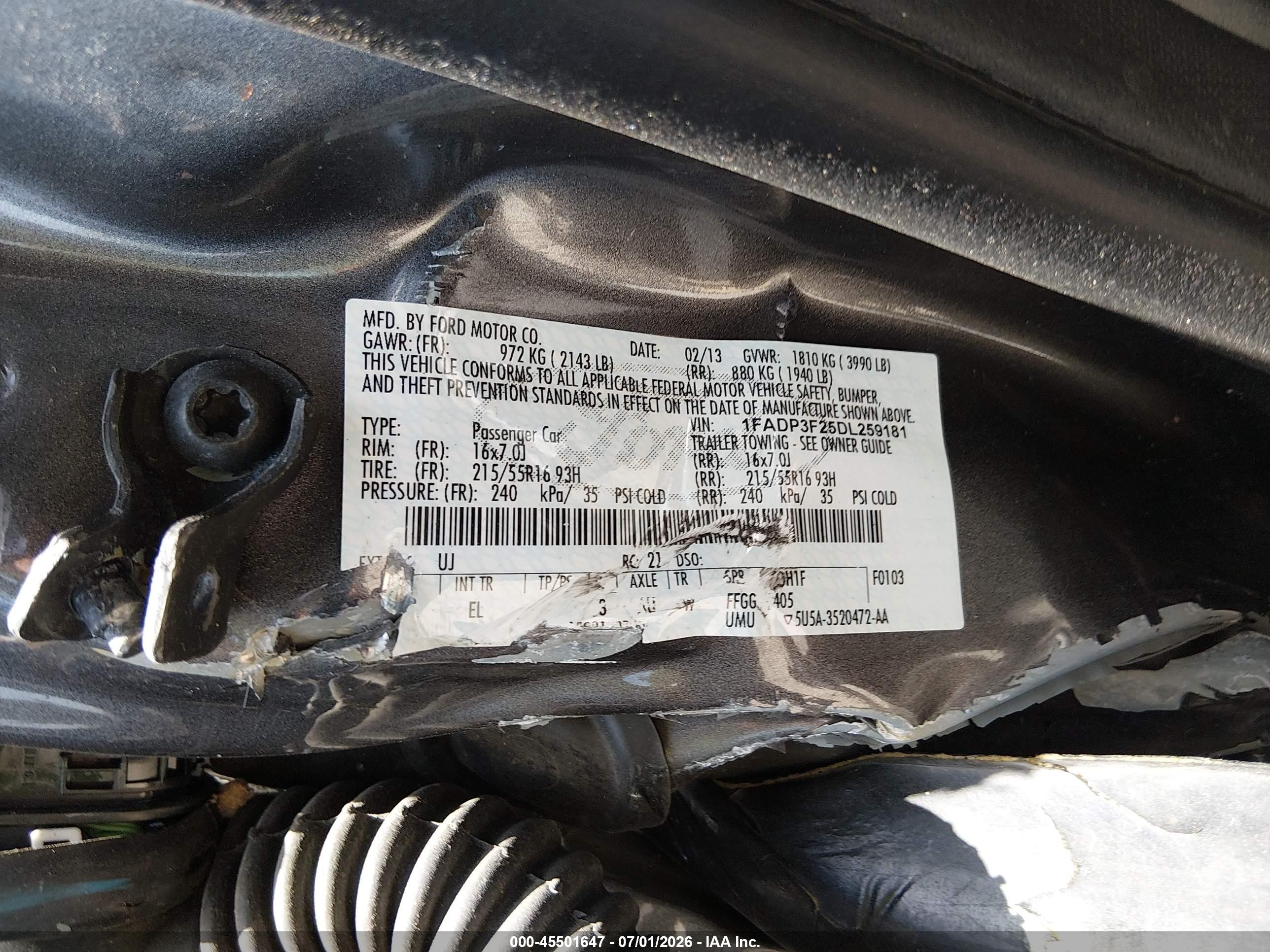 2013 Ford Focus Se Gray vin: 1FADP3F25DL259181
