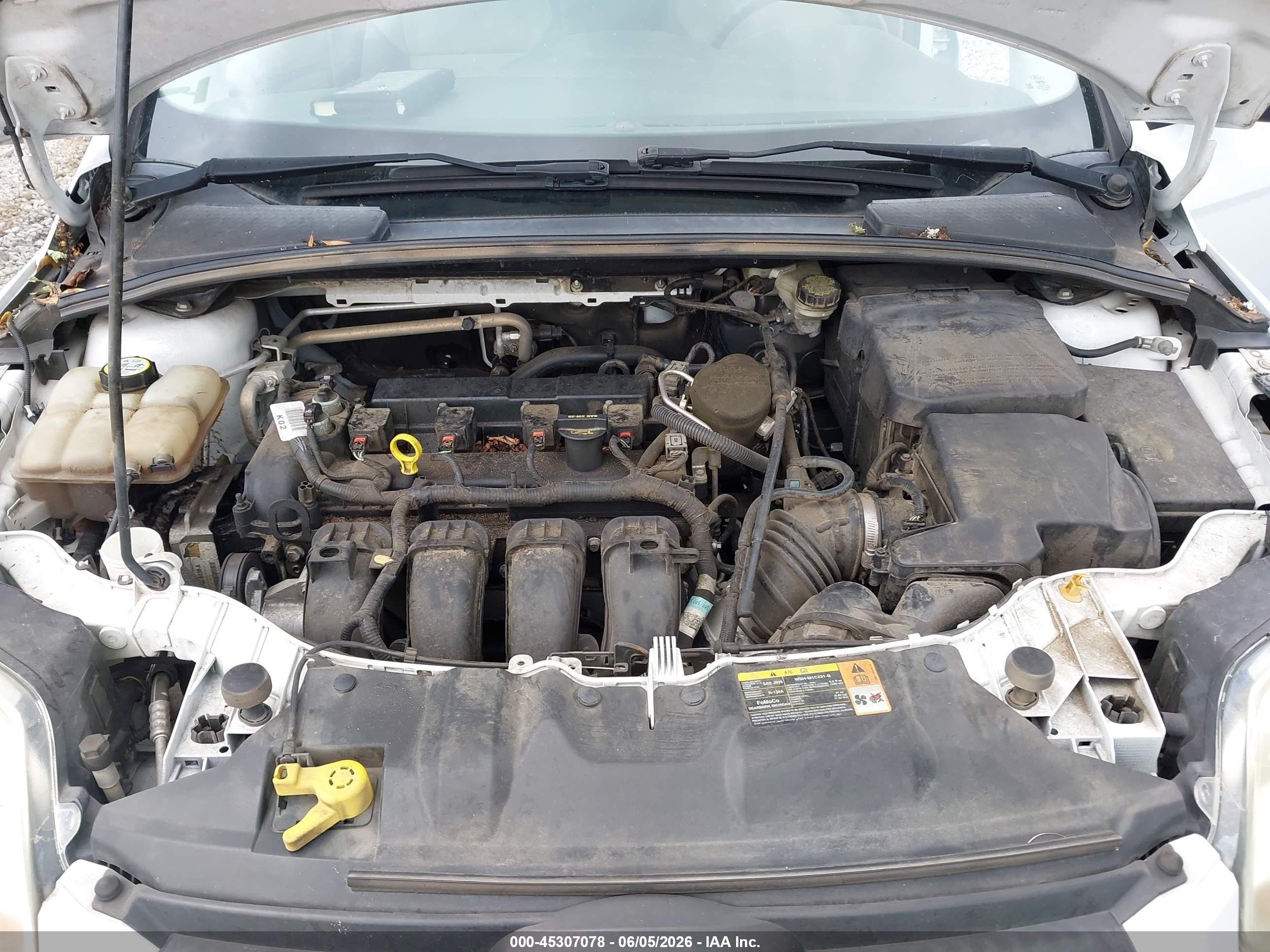 2013 Ford Focus Se White vin: 1FADP3F25DL262582