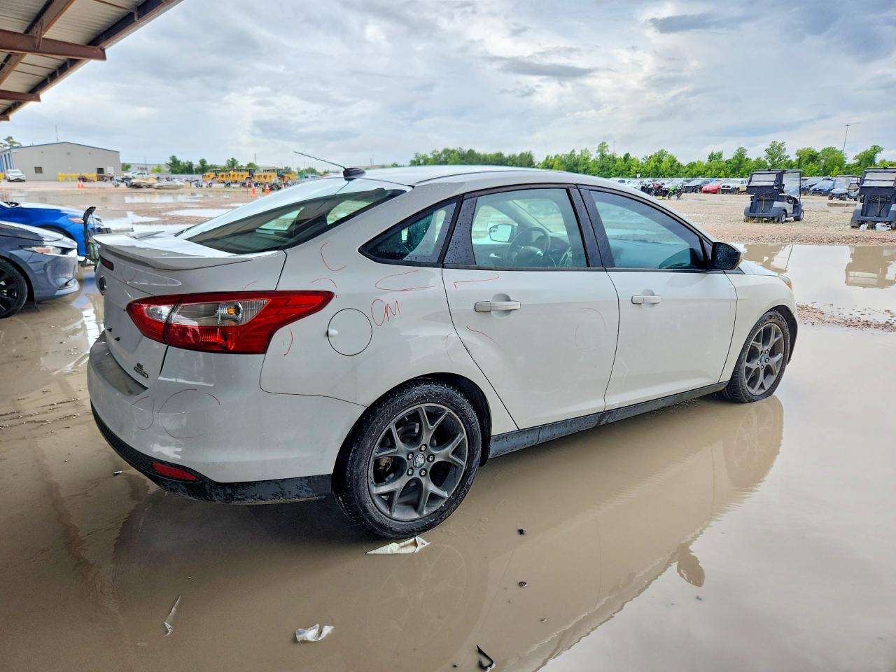 2013 Ford Focus Se White vin: 1FADP3F25DL265403