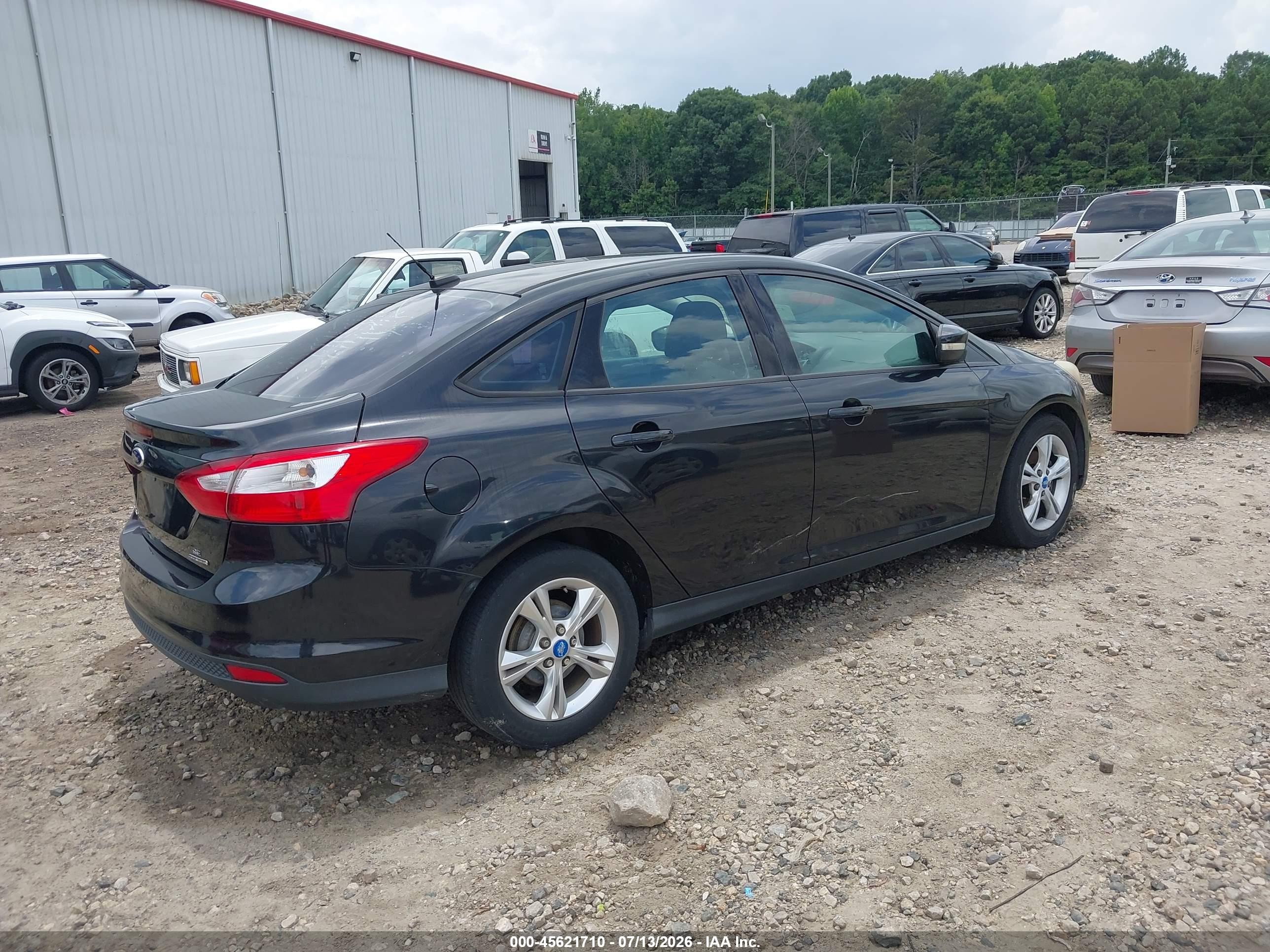 2013 Ford Focus Se Black vin: 1FADP3F25DL274960