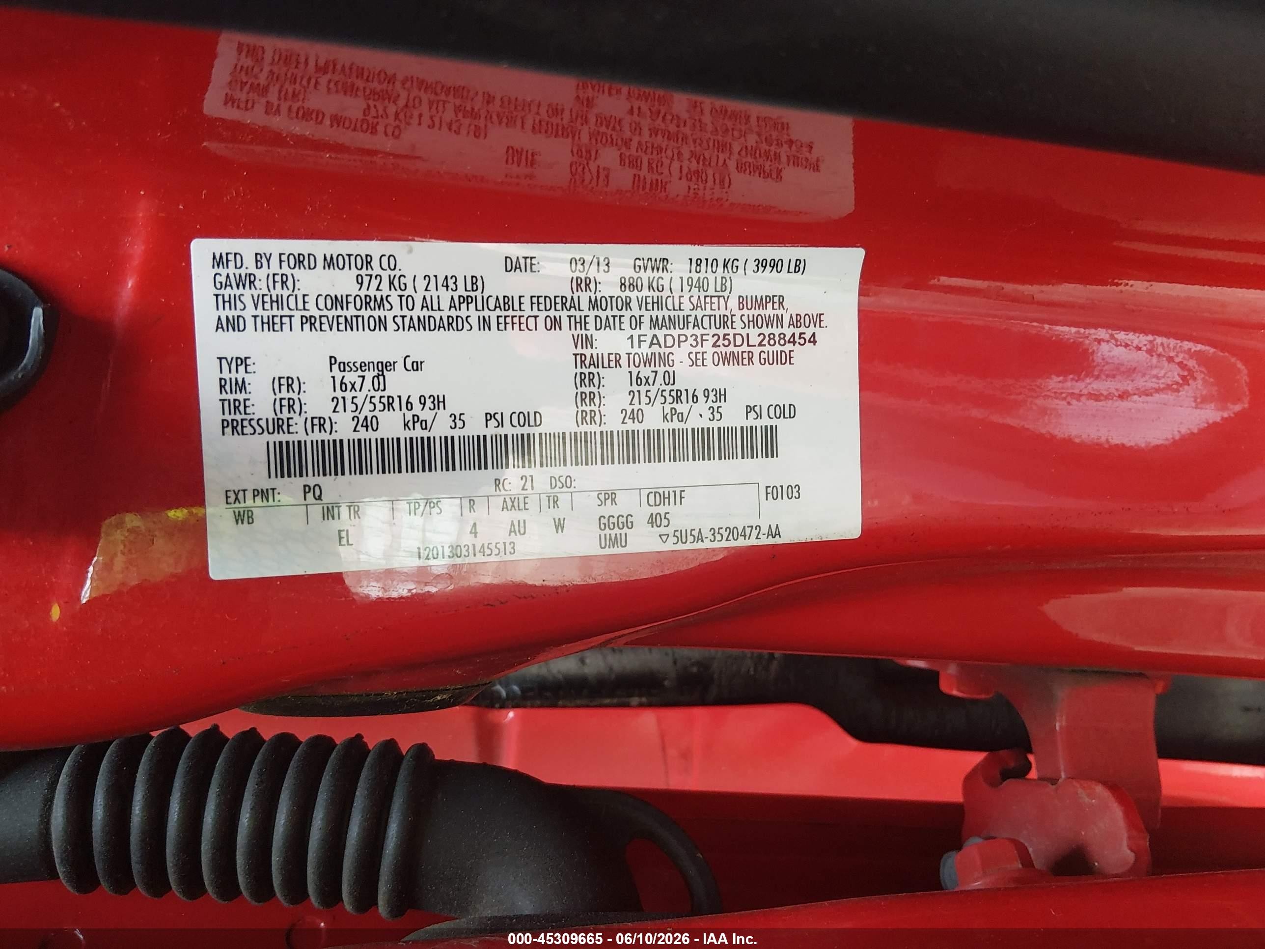 2013 Ford Focus Se Красный vin: 1FADP3F25DL288454