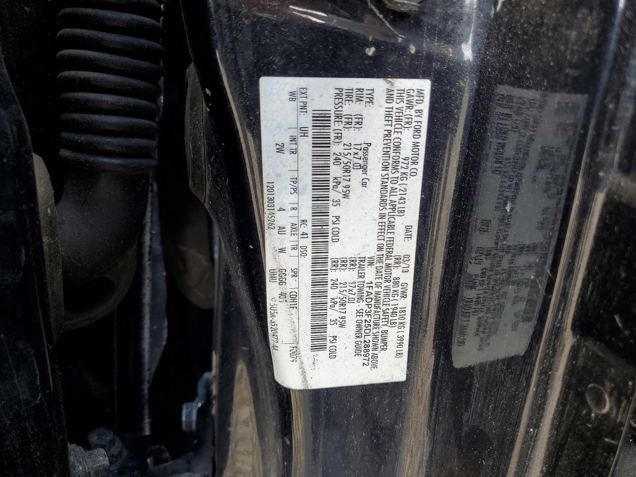 2013 Ford Focus Se Black vin: 1FADP3F25DL288972