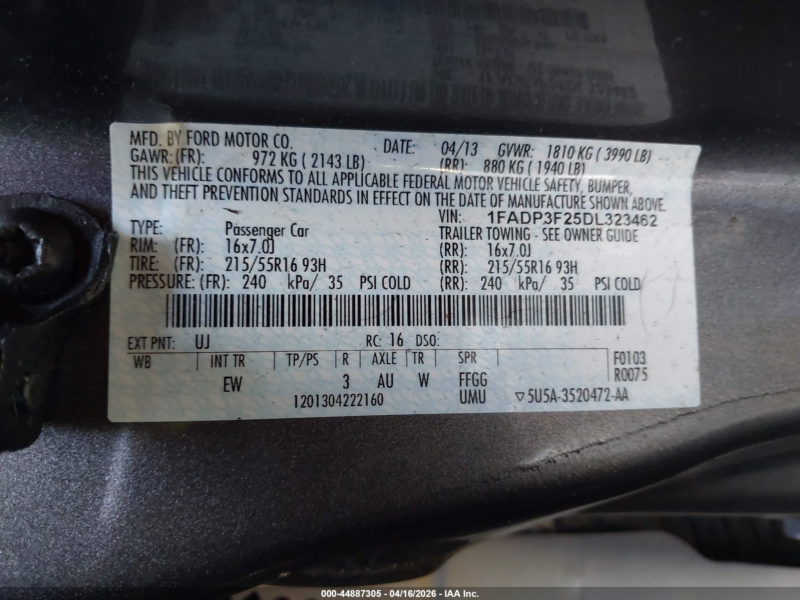2013 Ford Focus Se Серый vin: 1FADP3F25DL323462
