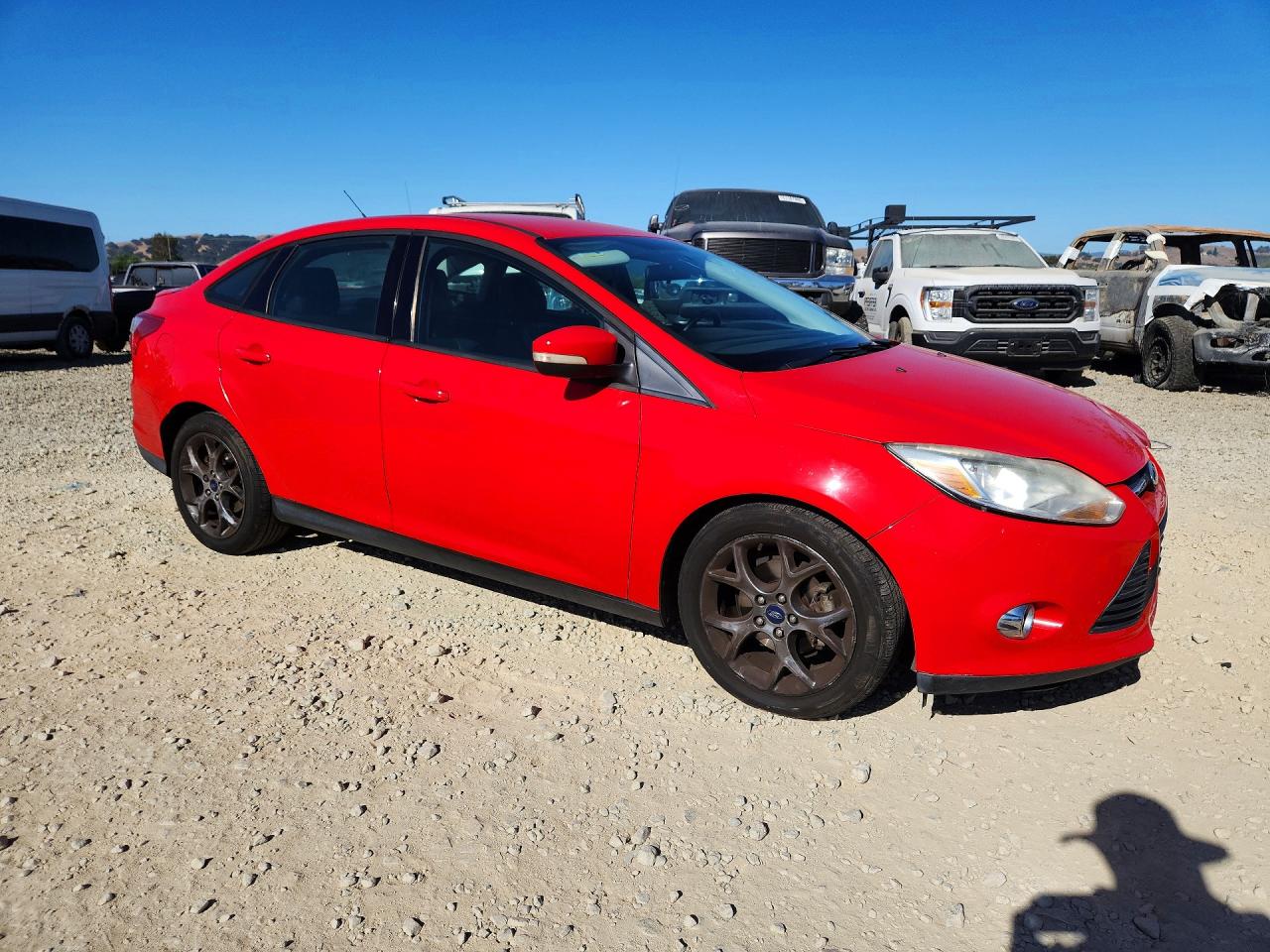 2013 Ford Focus Se Red vin: 1FADP3F25DL337118
