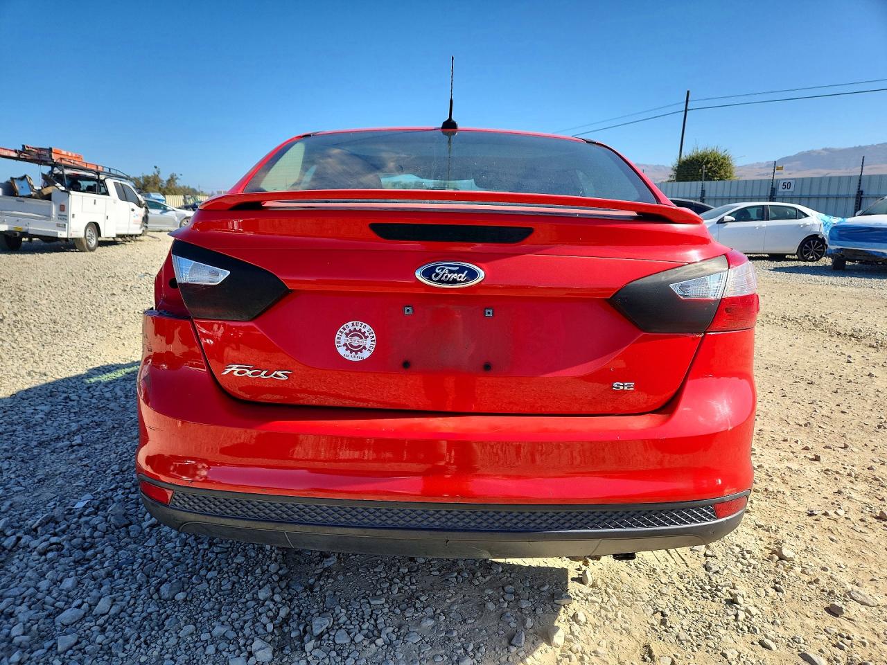 2013 Ford Focus Se Red vin: 1FADP3F25DL337118