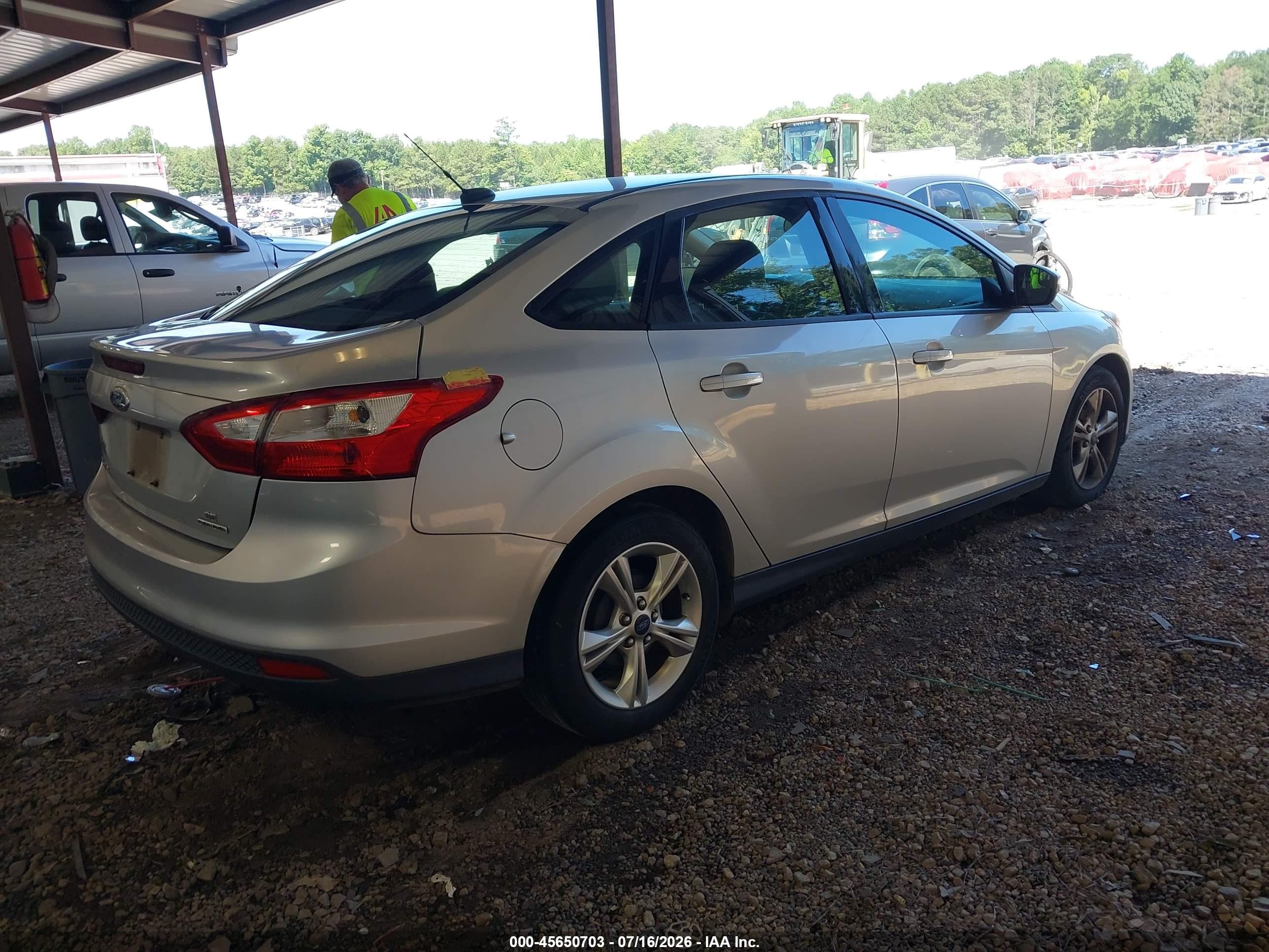 2013 Ford Focus Se Silver vin: 1FADP3F25DL368692