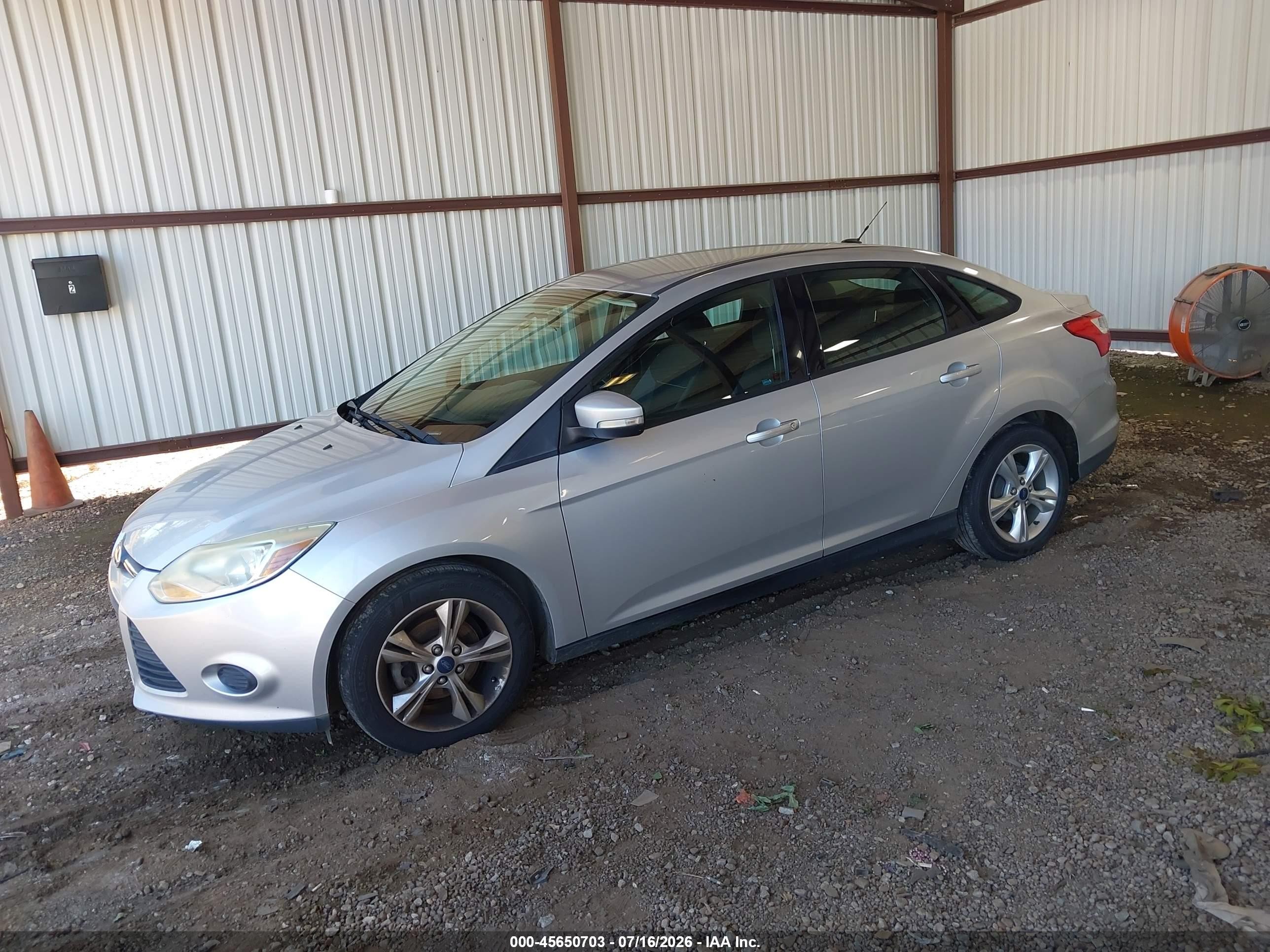2013 Ford Focus Se Silver vin: 1FADP3F25DL368692