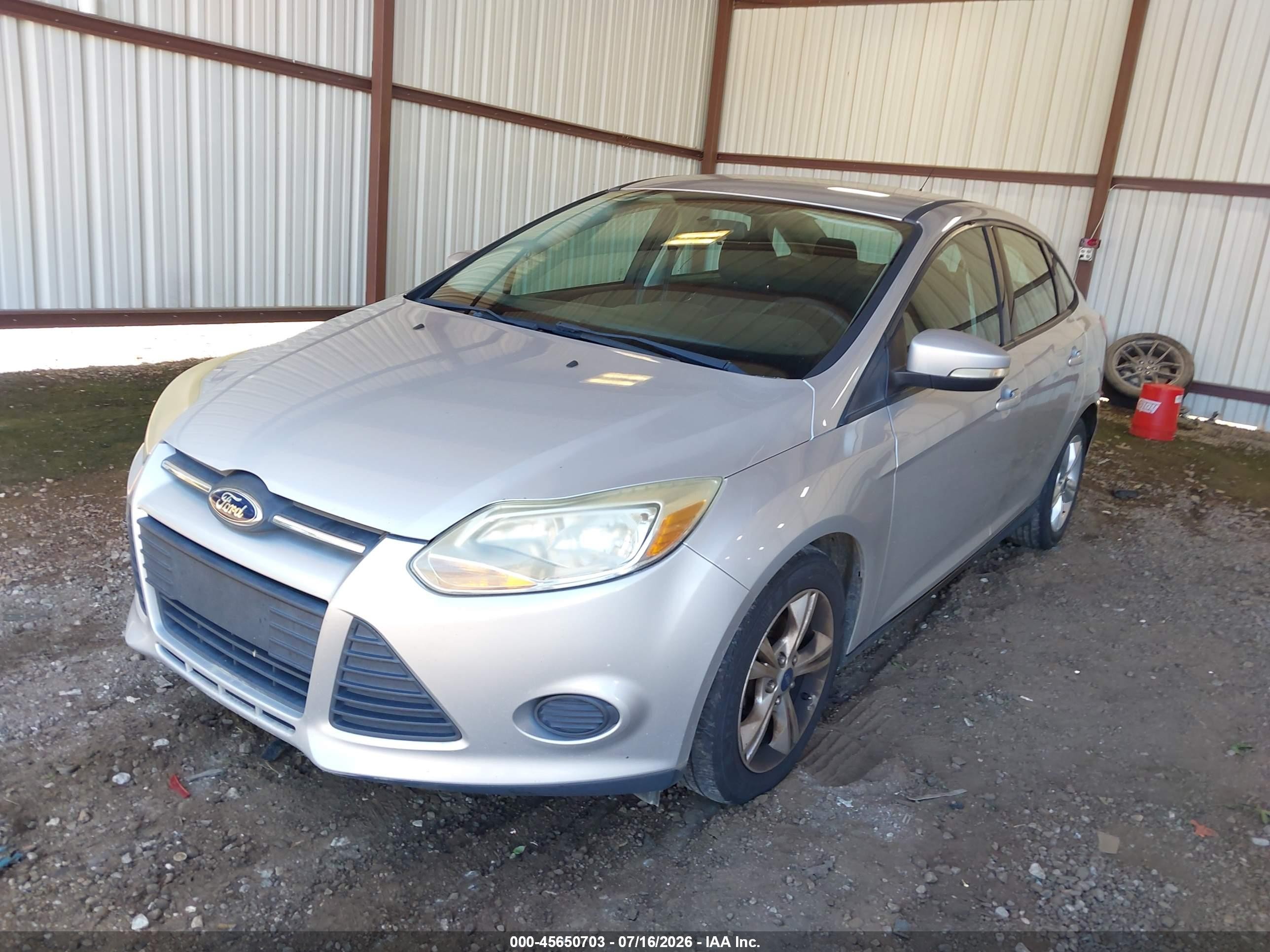2013 Ford Focus Se Silver vin: 1FADP3F25DL368692