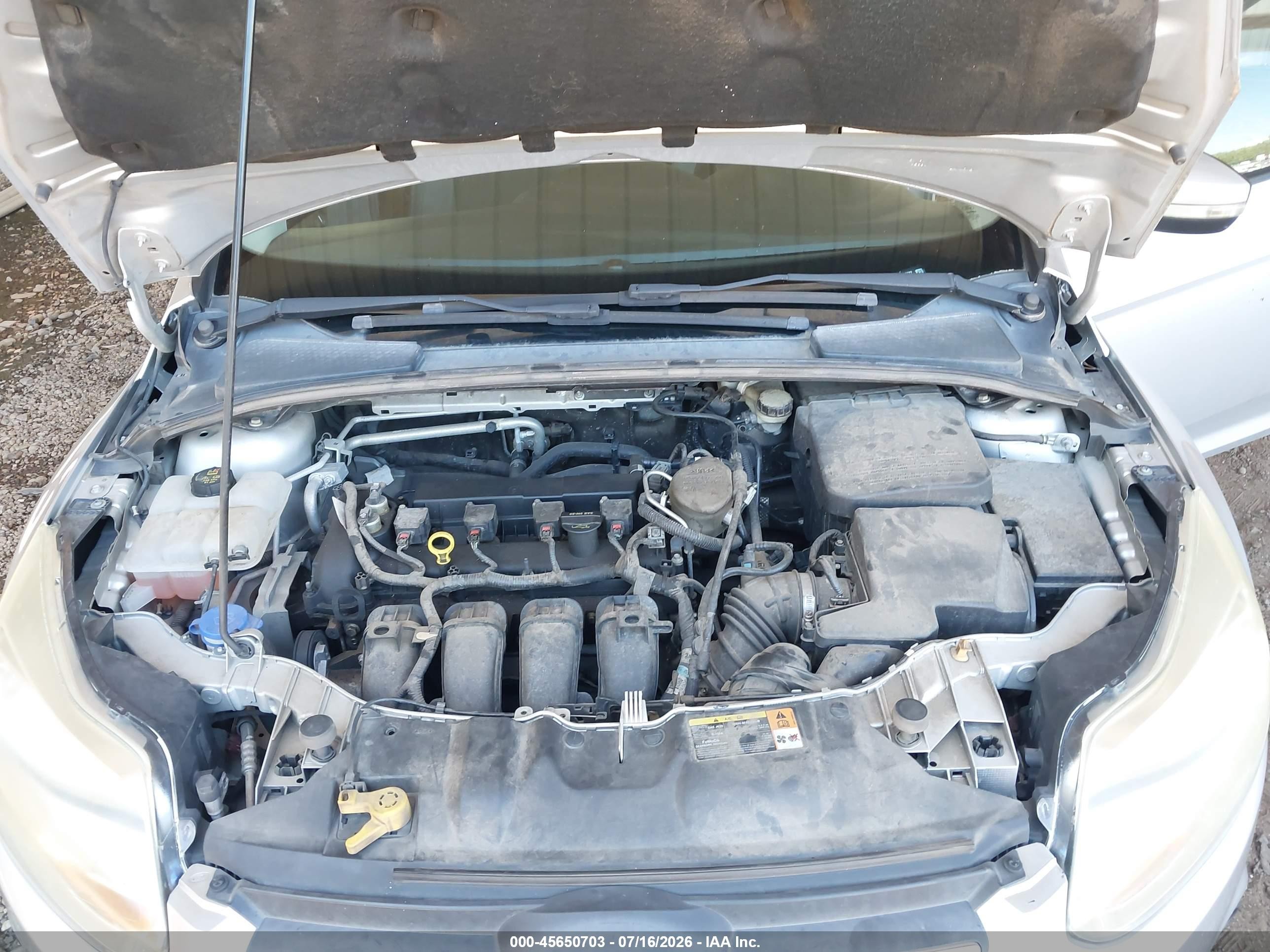 2013 Ford Focus Se Silver vin: 1FADP3F25DL368692