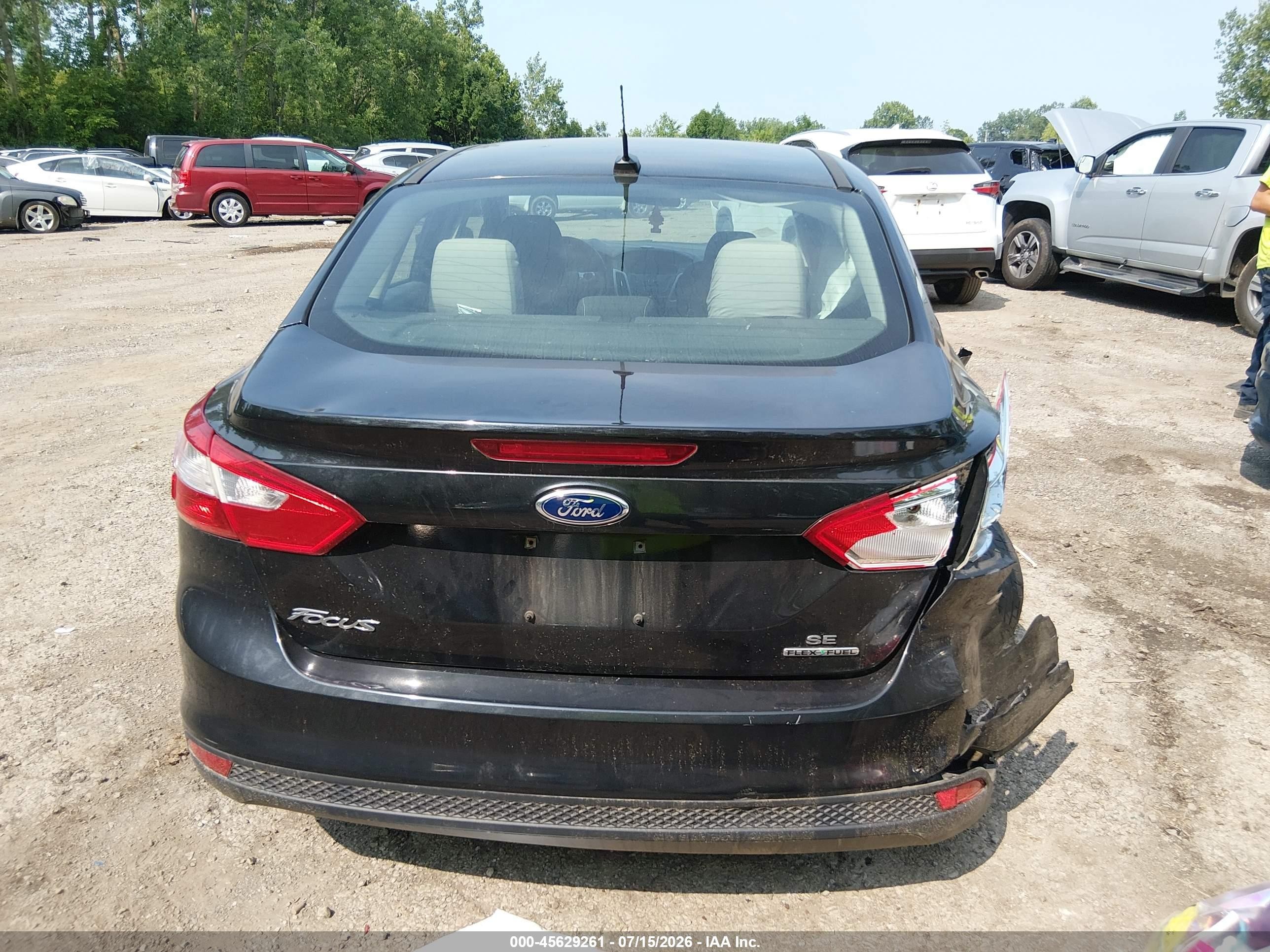 2013 Ford Focus Se Black vin: 1FADP3F25DL372077