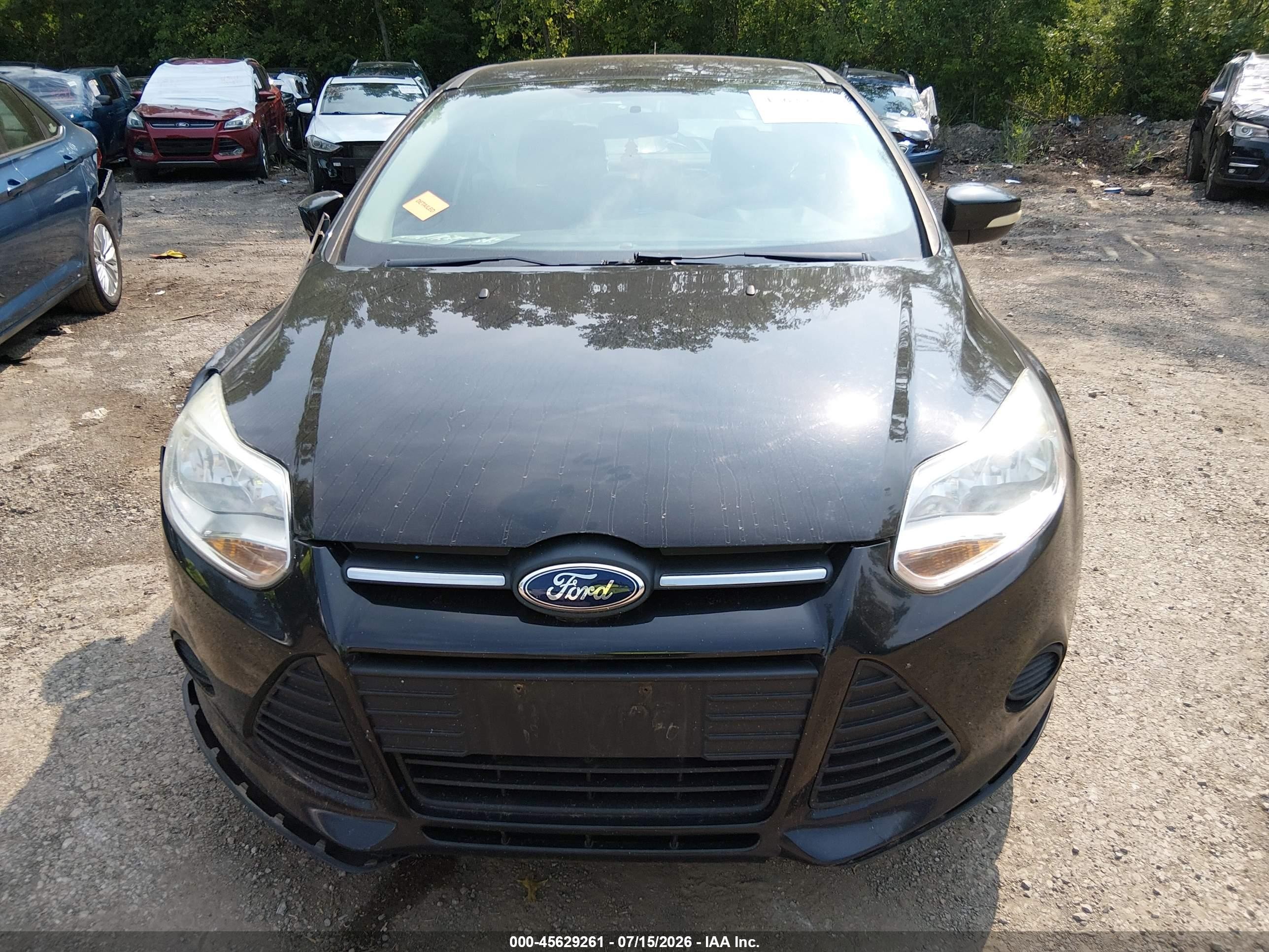 2013 Ford Focus Se Black vin: 1FADP3F25DL372077