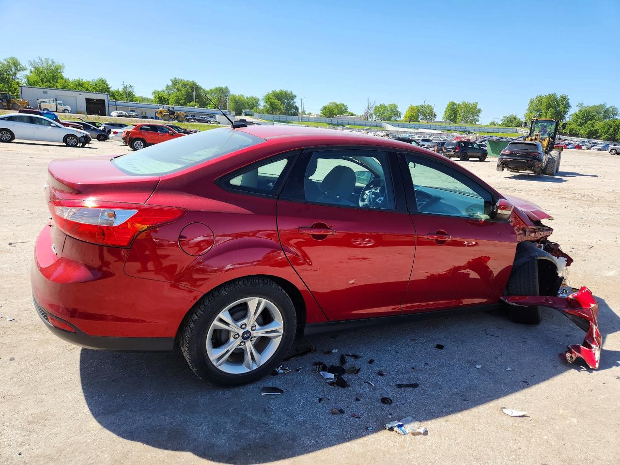 2013 Ford Focus Se Red vin: 1FADP3F25DL381636