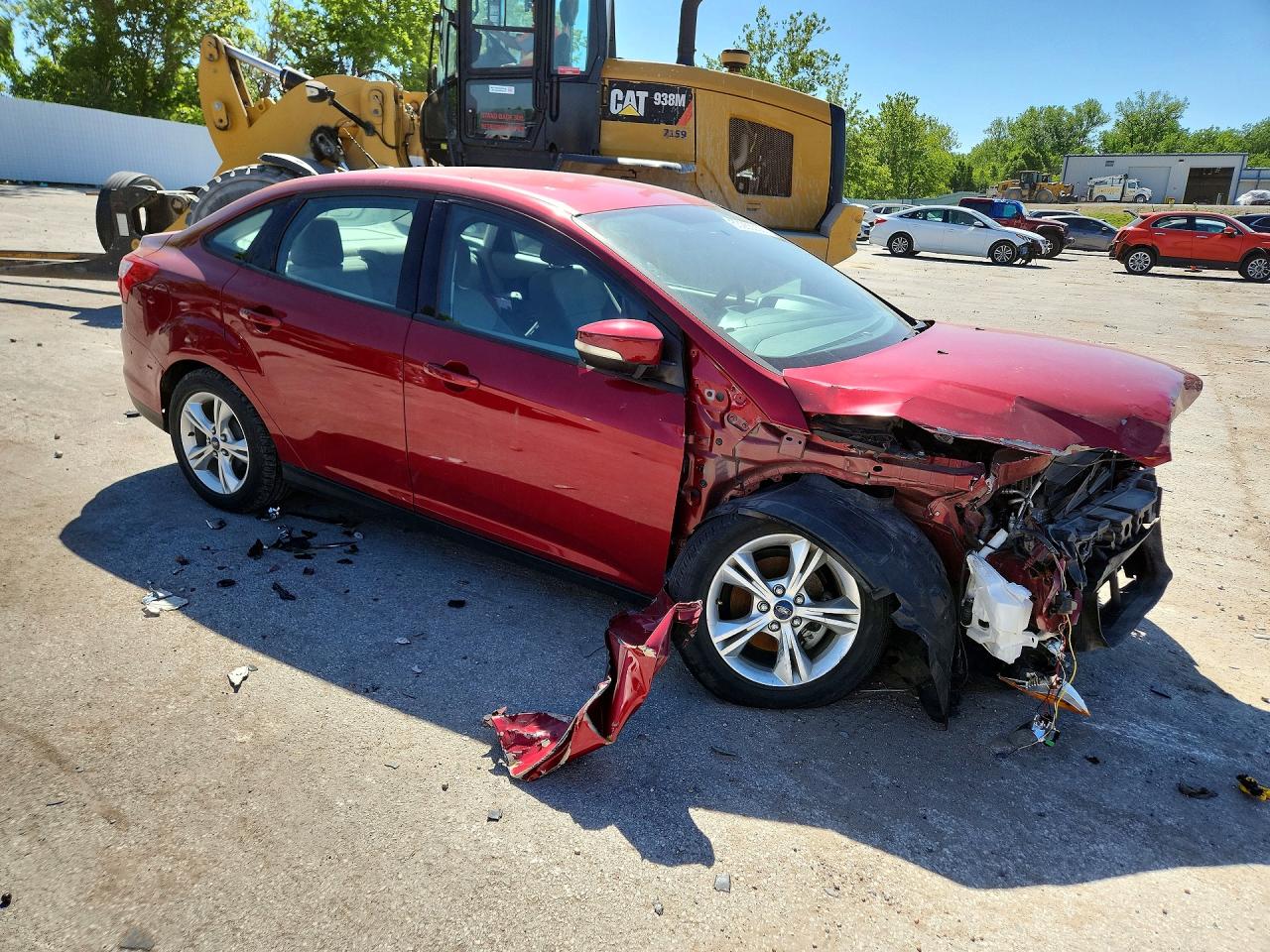 2013 Ford Focus Se Red vin: 1FADP3F25DL381636