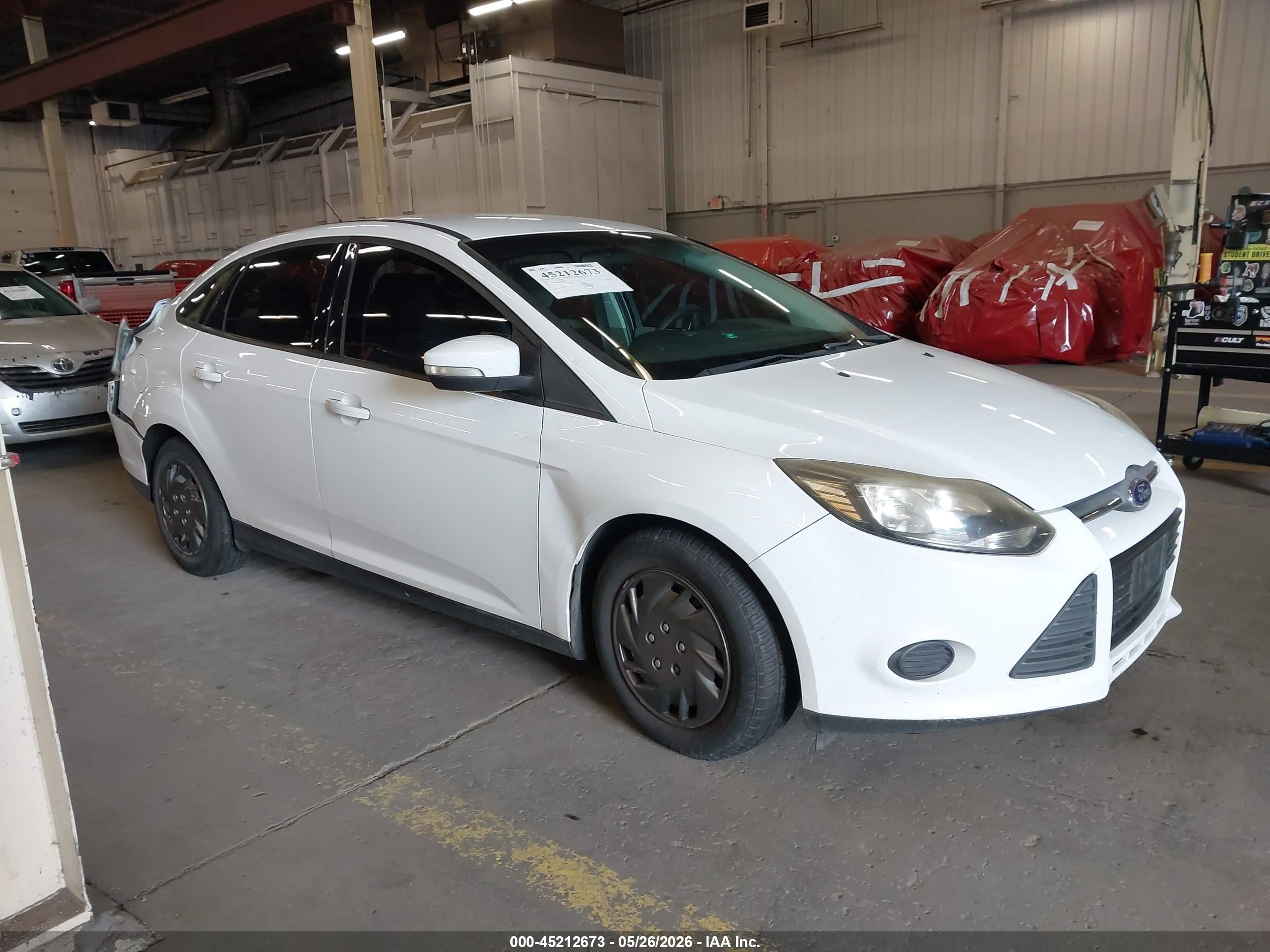 2013 Ford Focus Se White vin: 1FADP3F25DL382253