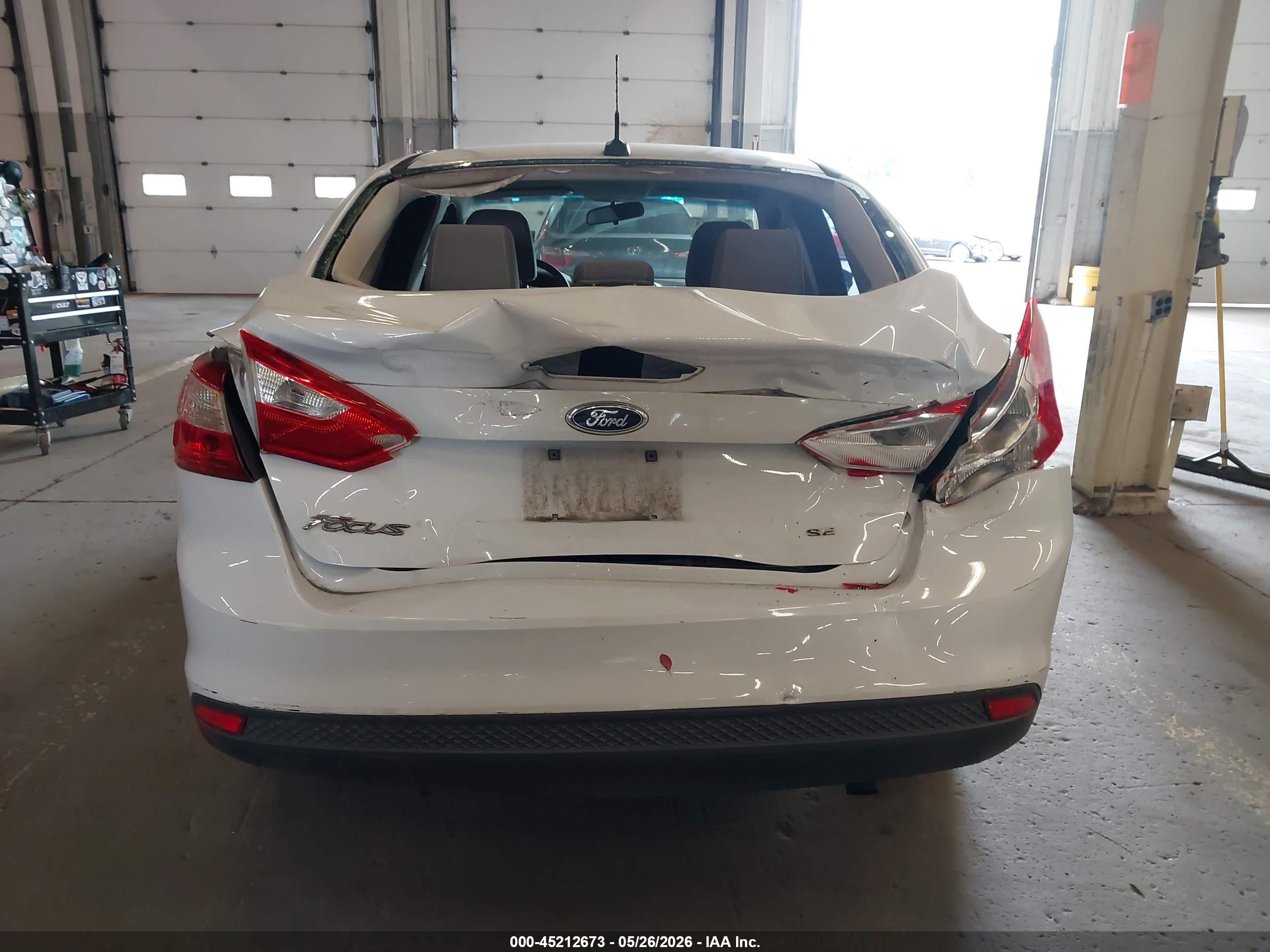 2013 Ford Focus Se White vin: 1FADP3F25DL382253