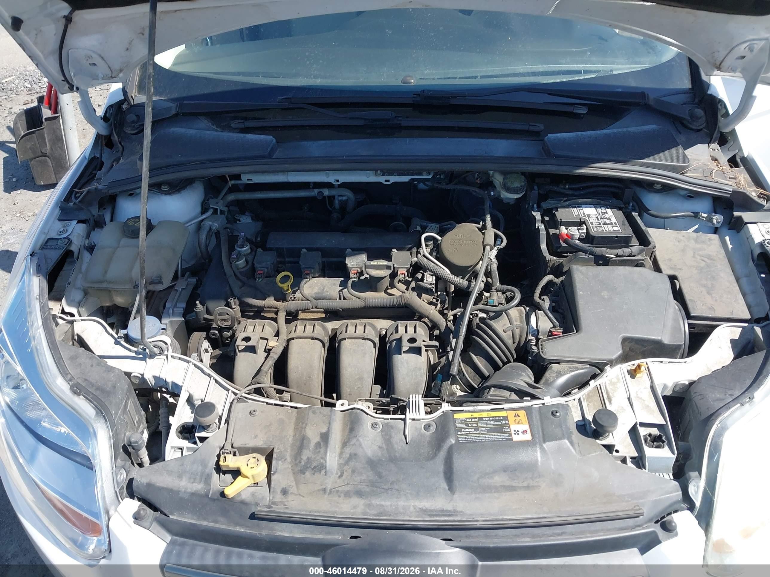 2014 Ford Focus Se White vin: 1FADP3F25EL103627