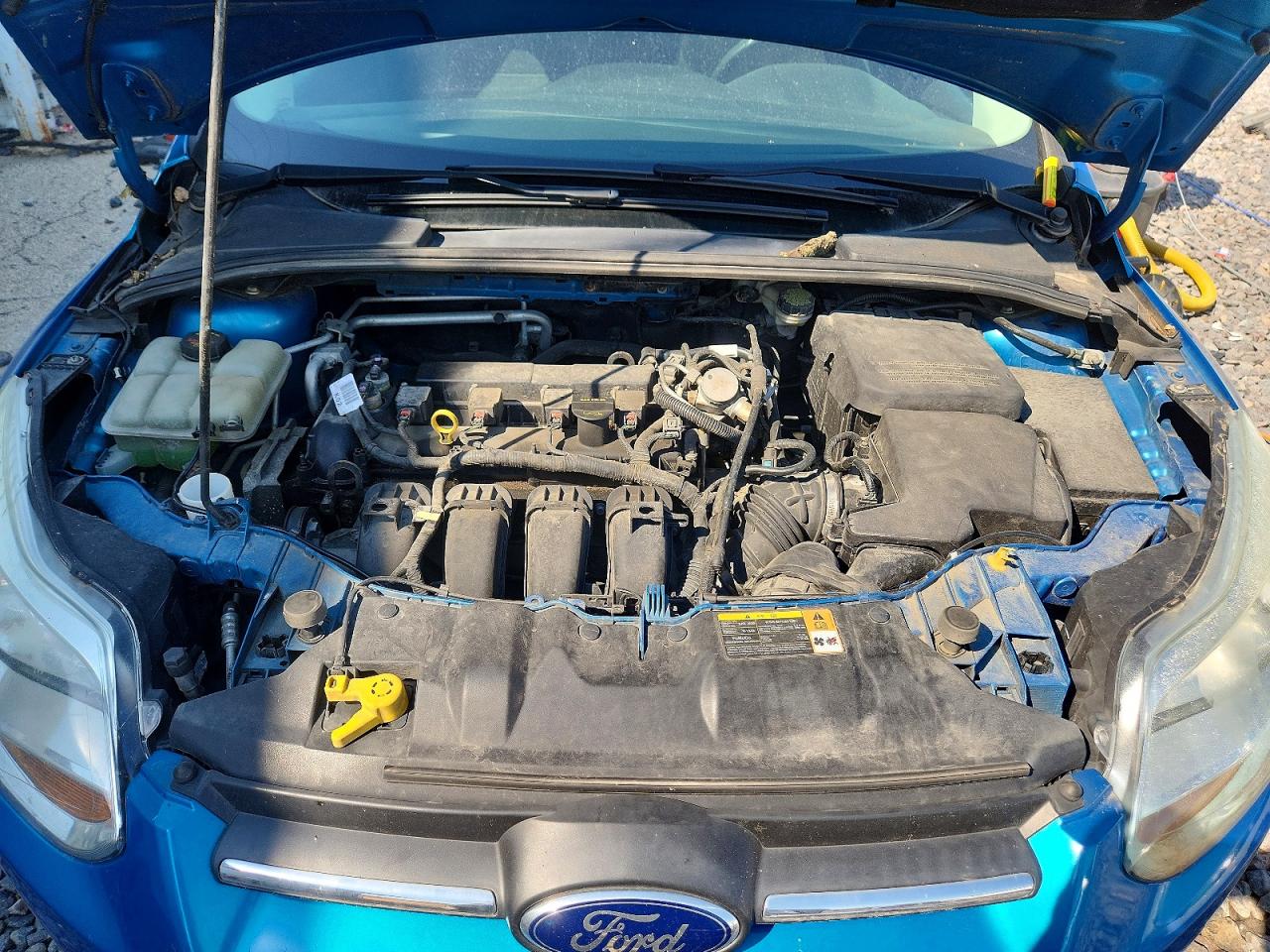 2014 Ford Focus Se Blue vin: 1FADP3F25EL105247