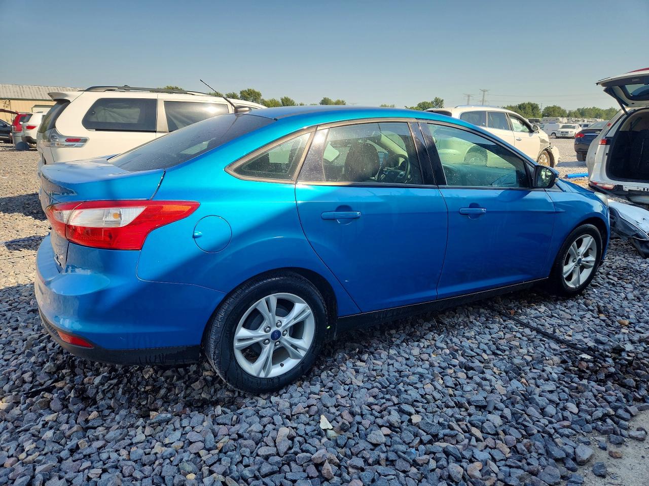 2014 Ford Focus Se Blue vin: 1FADP3F25EL105247